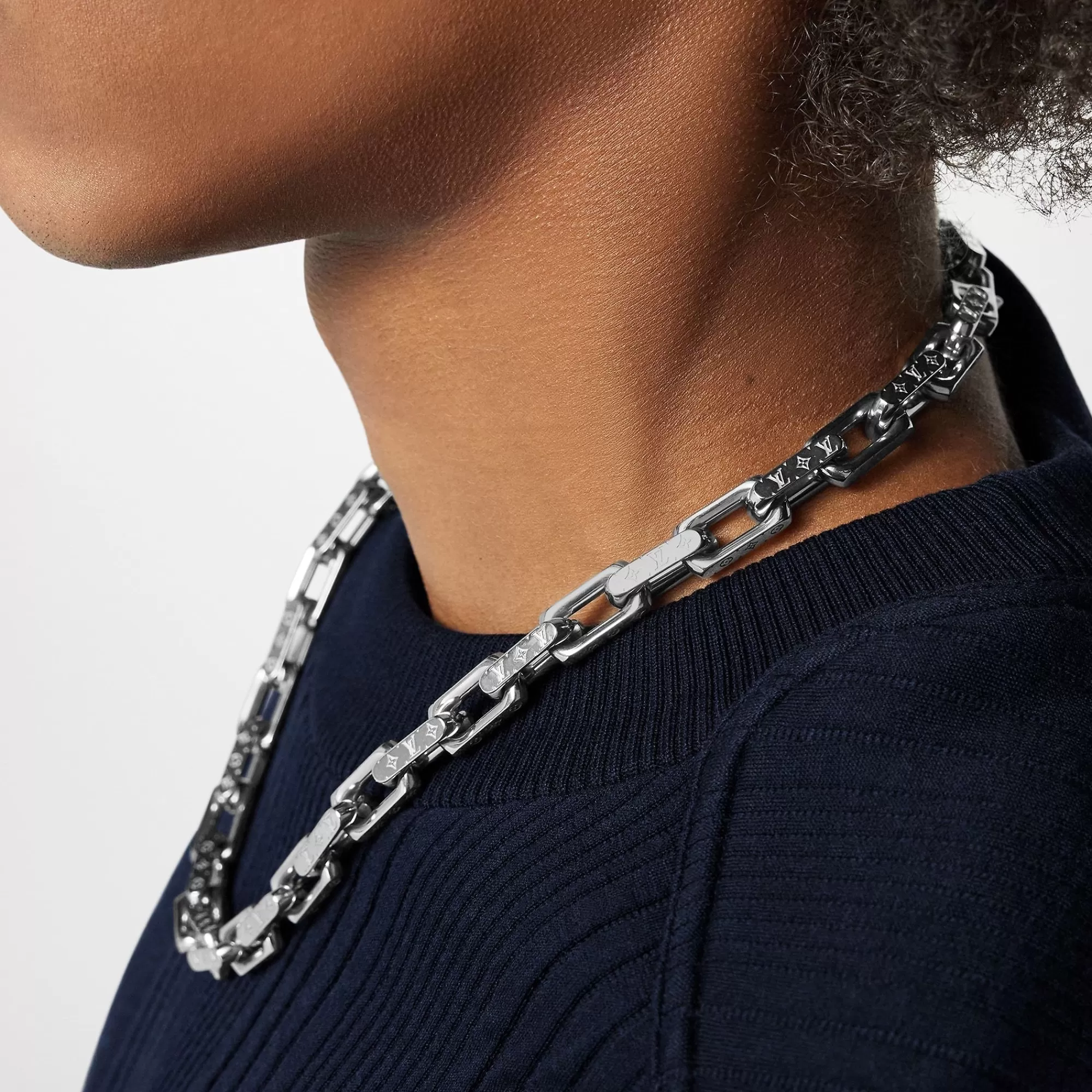 Sale Louis Vuitton Monogram Chain Necklace