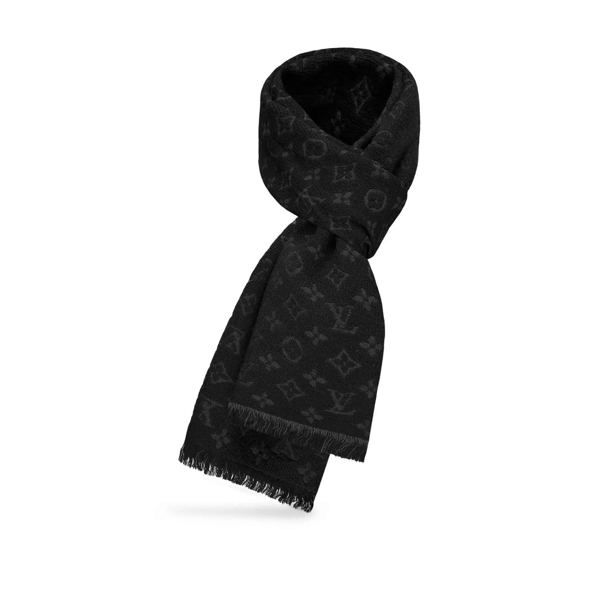 Store Louis Vuitton Monogram Classic Scarf Black