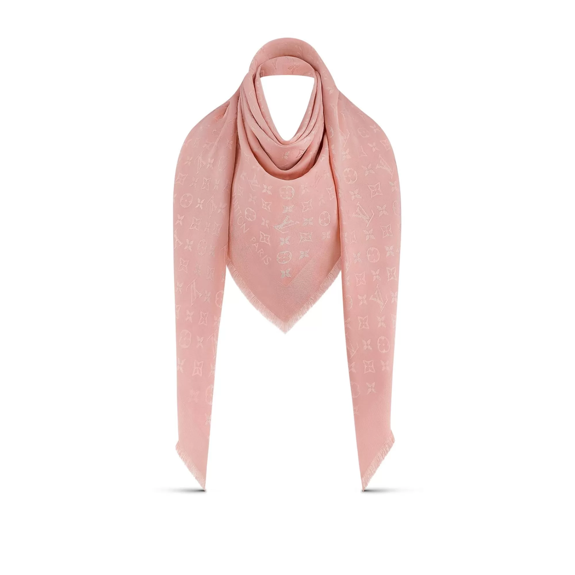 Cheap Louis Vuitton Monogram Classic Shawl Blush