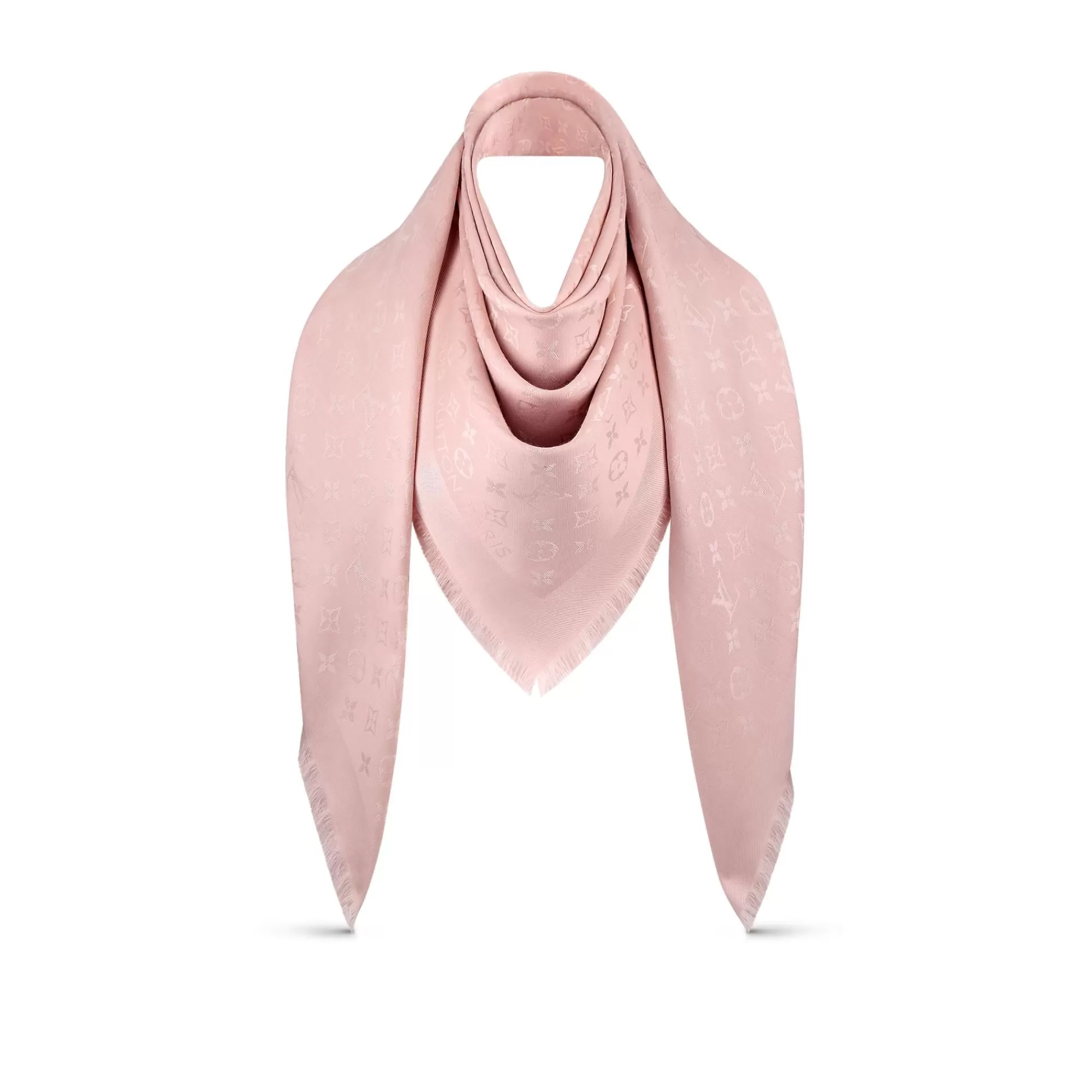 Clearance Louis Vuitton Monogram Classic Shawl Rose Poudre