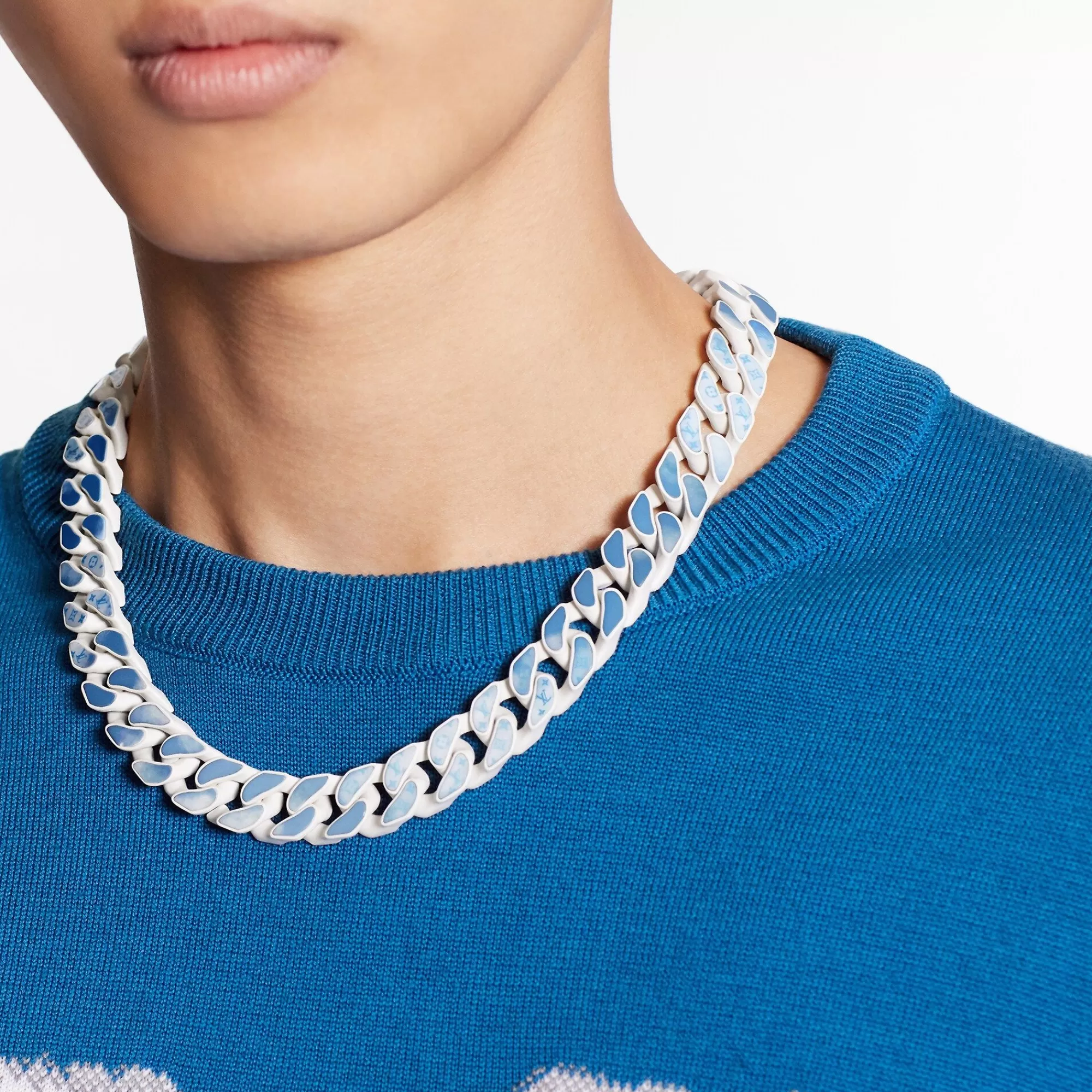 Shop Louis Vuitton Monogram Clouds Necklace