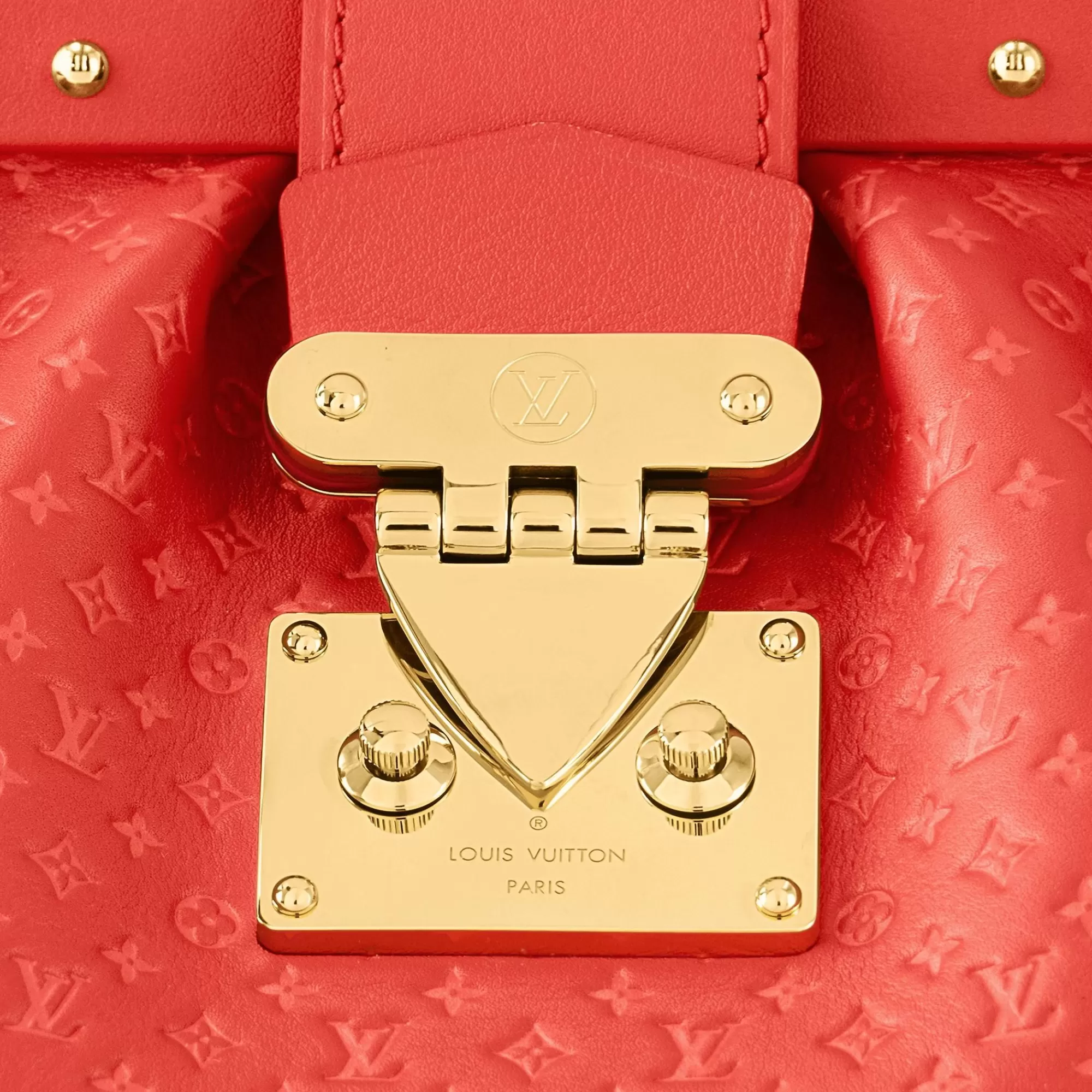 New Louis Vuitton Monogram Clutch Red