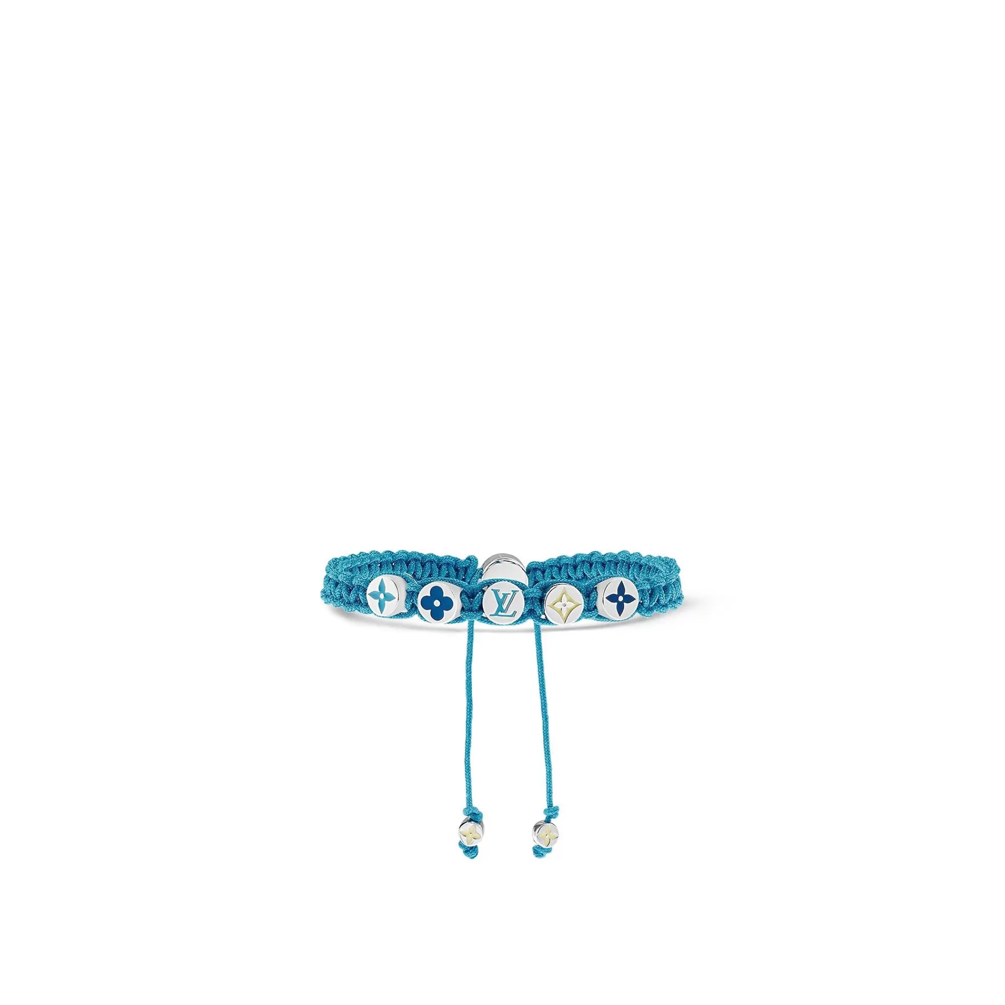 Flash Sale Louis Vuitton Monogram Colours Braided Bracelet Turquoise