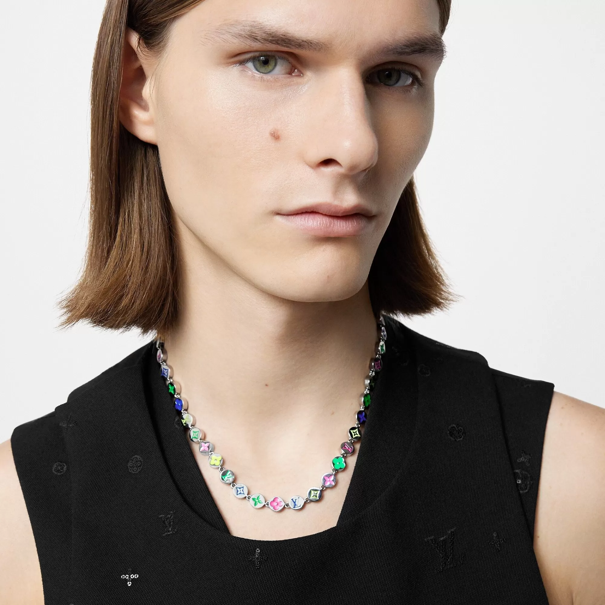 Shop Louis Vuitton Monogram Colours Necklace