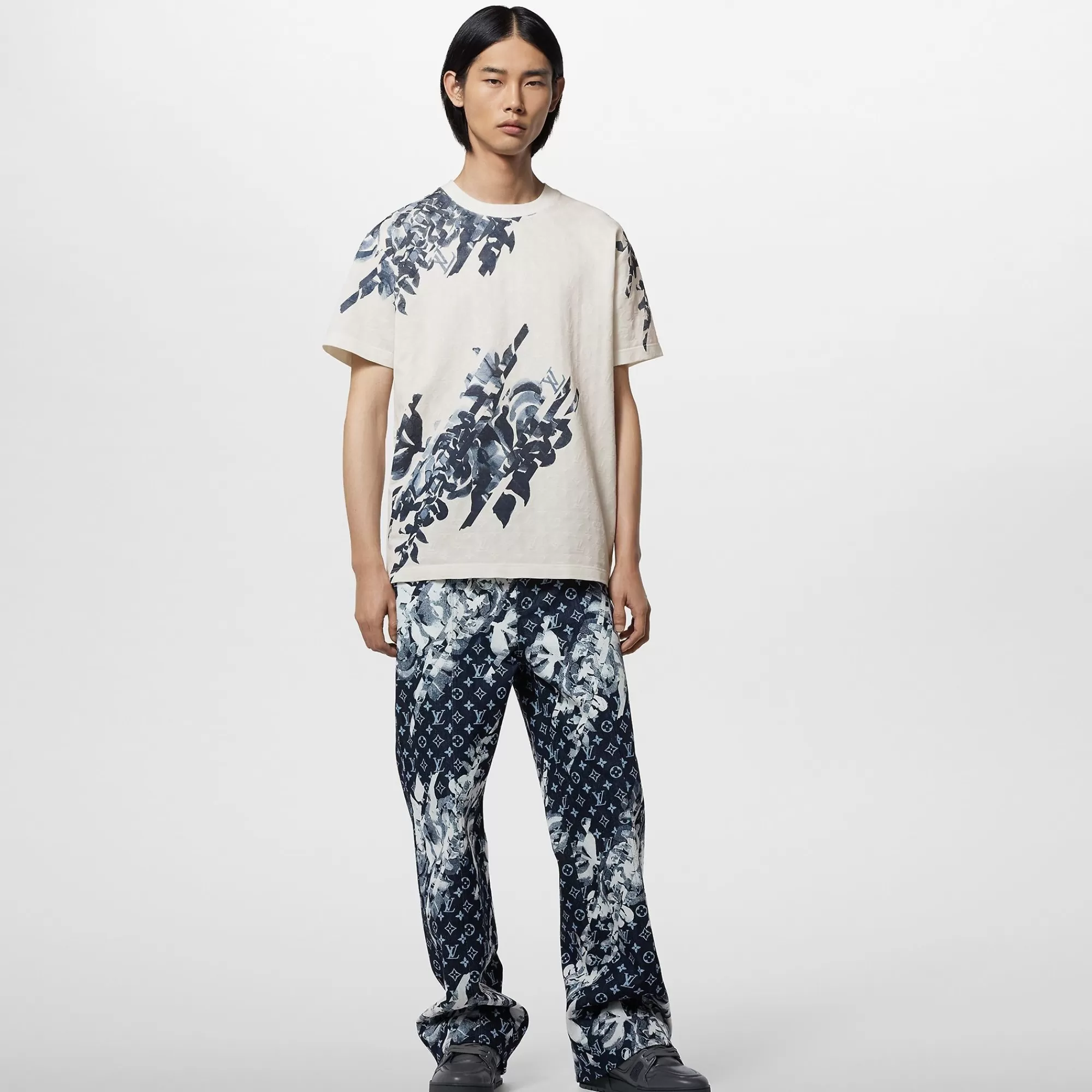 Shop Louis Vuitton Monogram Cotton Pique T-Shirt
