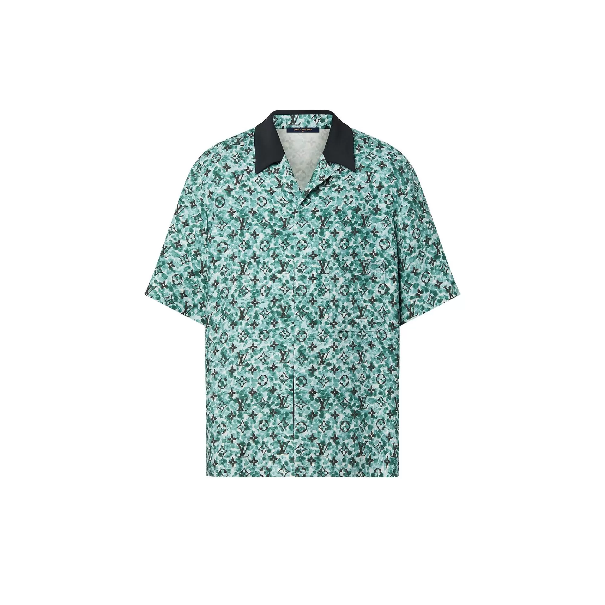 Discount Louis Vuitton Monogram Crepe Short-Sleeved Shirt