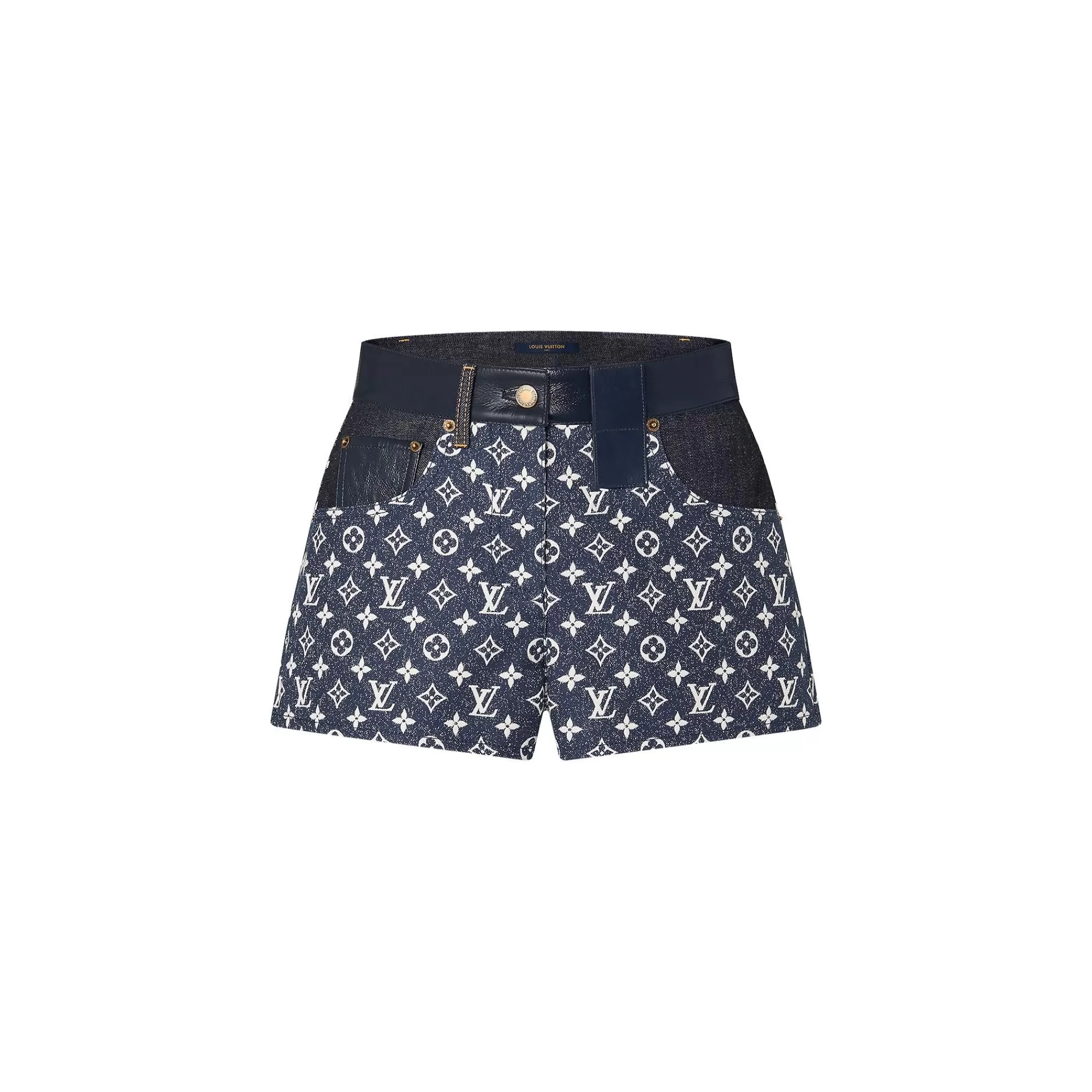 Outlet Louis Vuitton Monogram Denim Mini Shorts