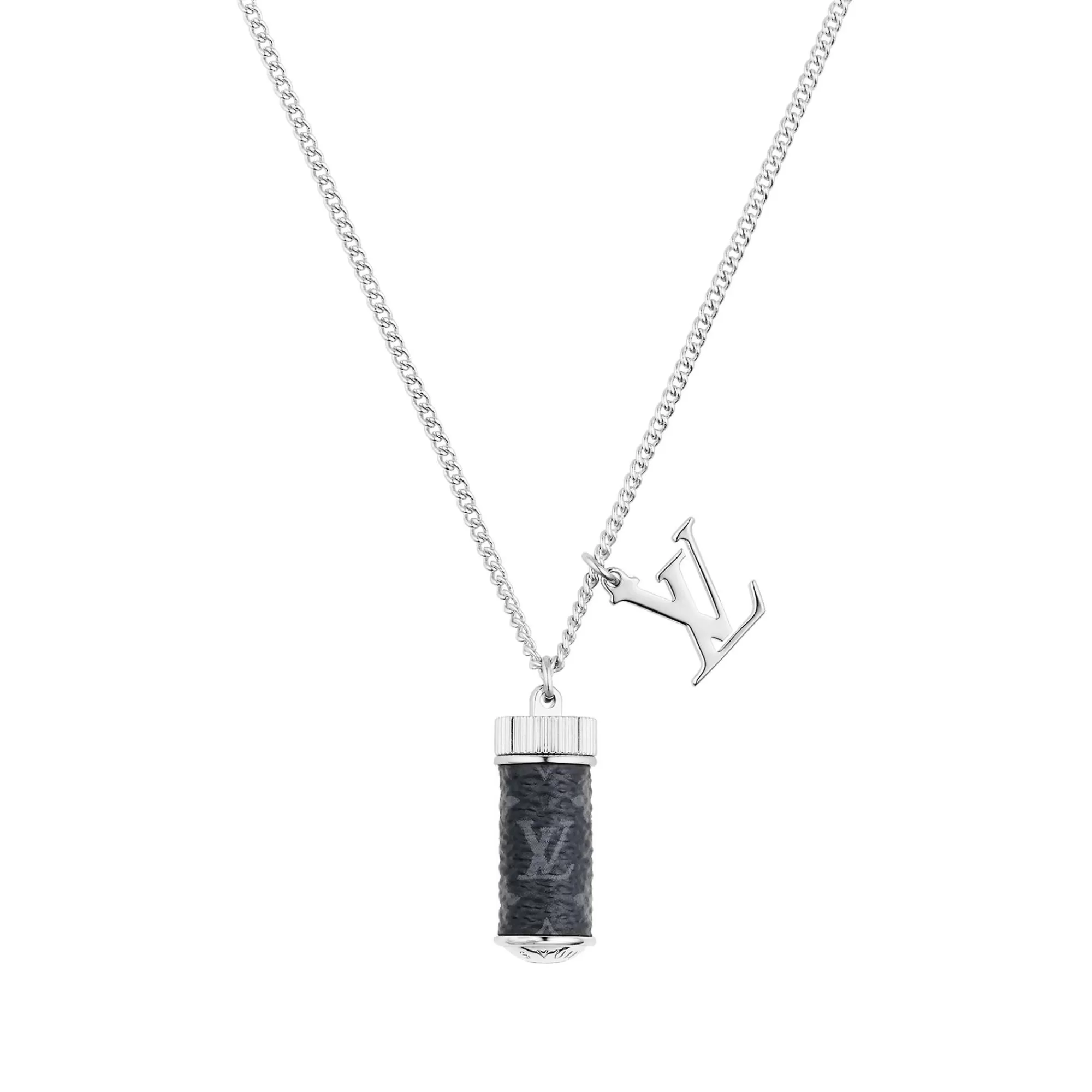 Cheap Louis Vuitton Monogram Eclipse Charms Necklace