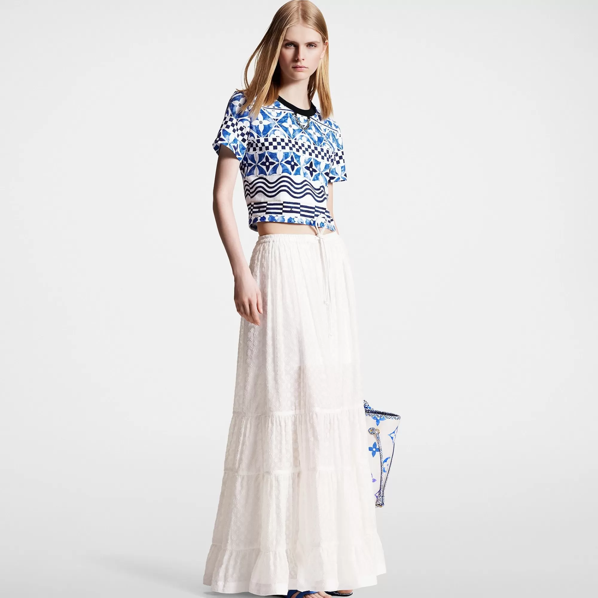 Store Louis Vuitton Monogram Fil Coupe Maxi Skirt