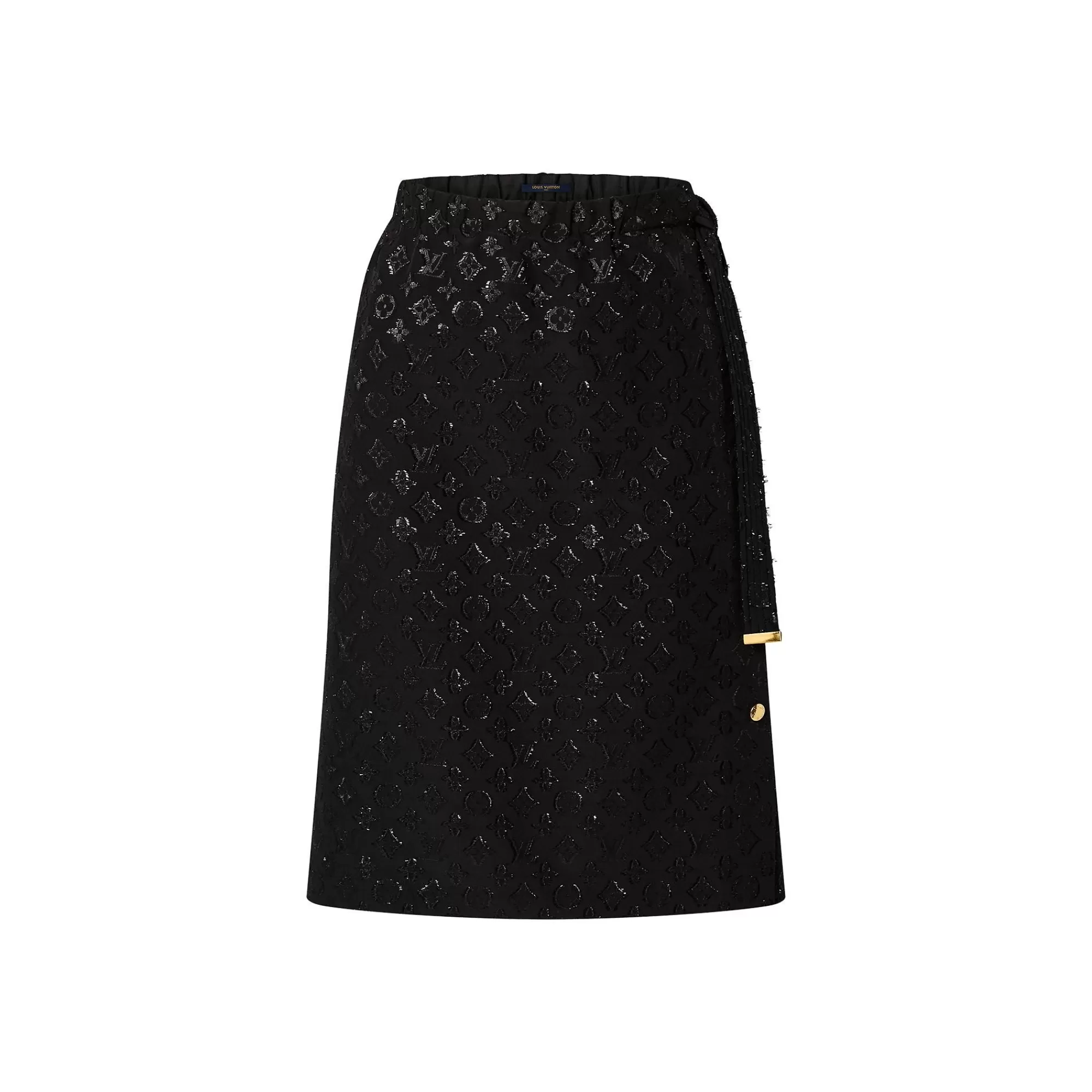 Shop Louis Vuitton Monogram Fil Coupe Wrap Skirt