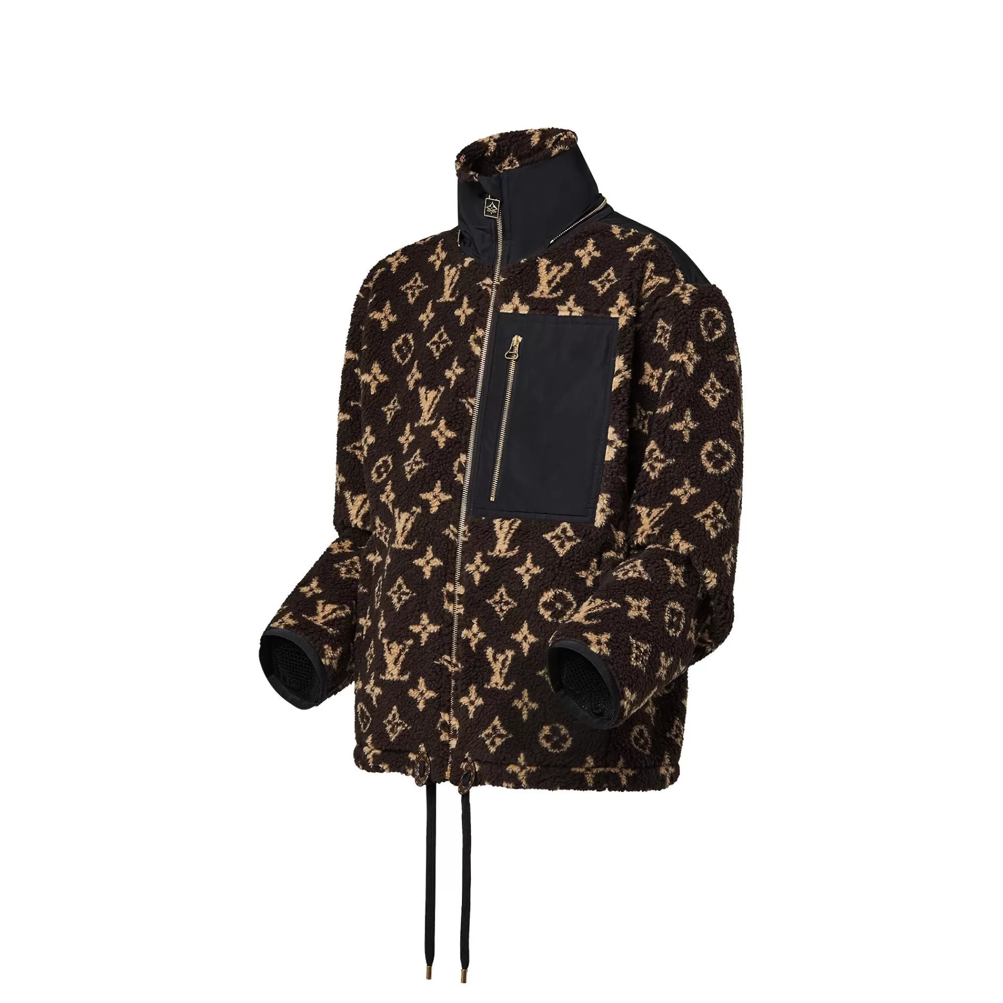 Shop Louis Vuitton Monogram Fleece Parka