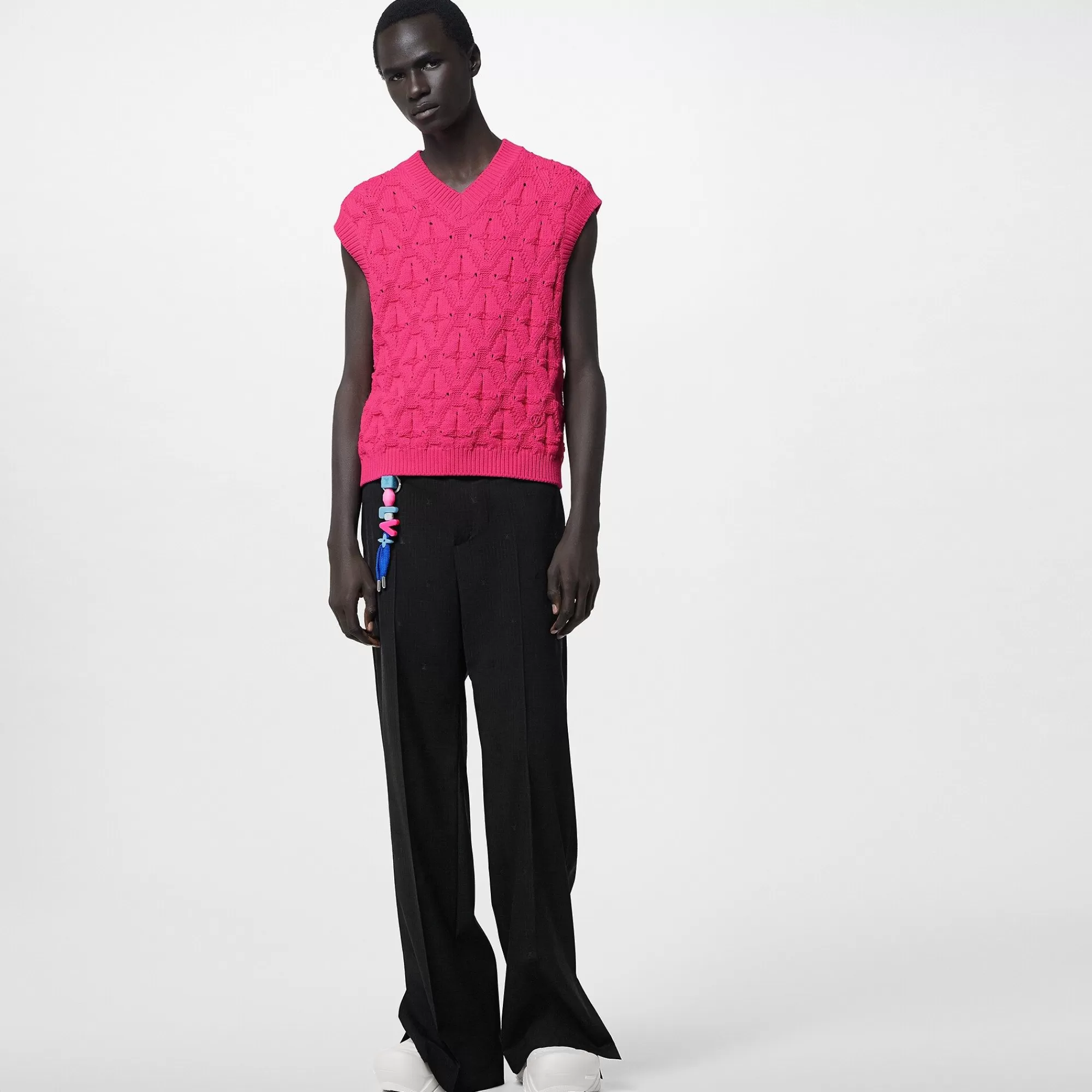 Cheap Louis Vuitton Monogram Flower Cotton Knit Vest