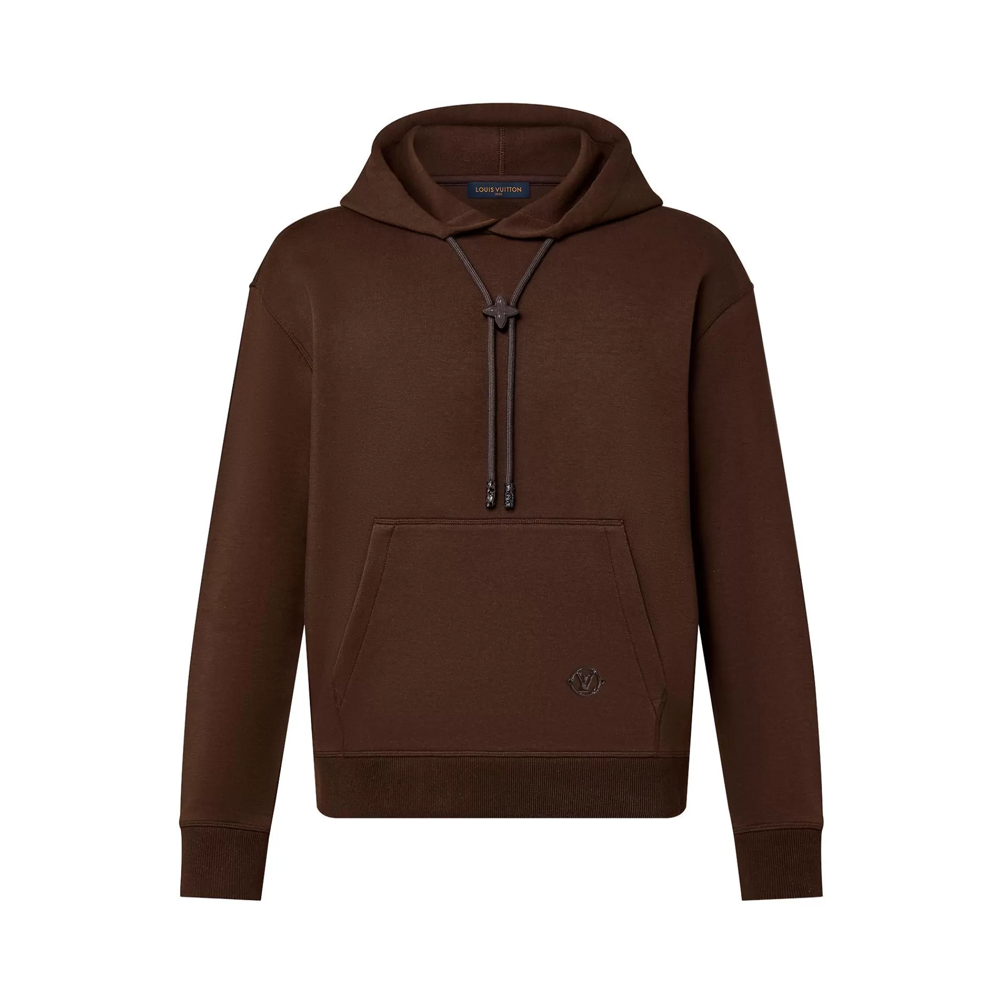 Best Louis Vuitton Monogram Flower Stopper Cotton Hoodie Brown