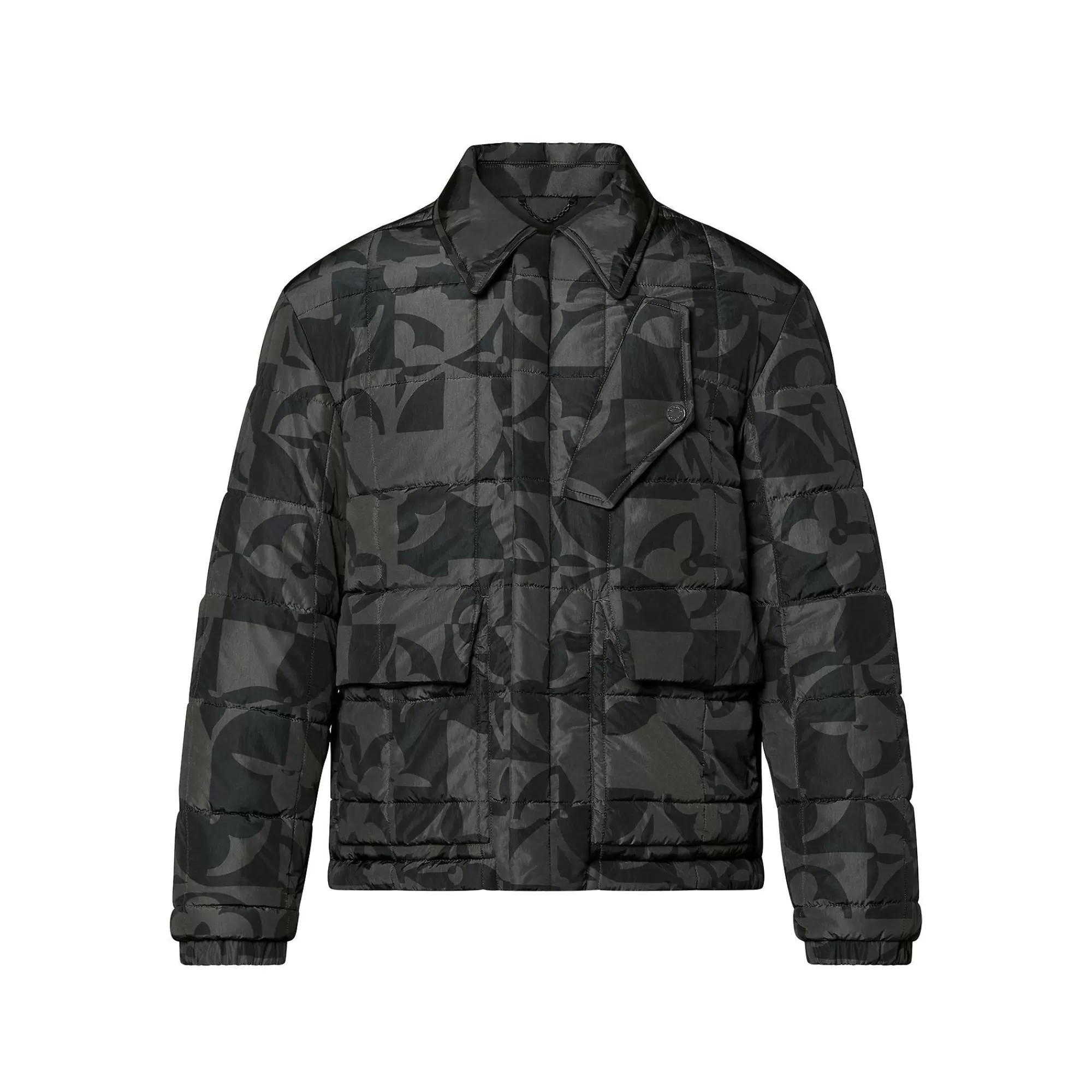 Shop Louis Vuitton Monogram Flowers Quilted Blouson