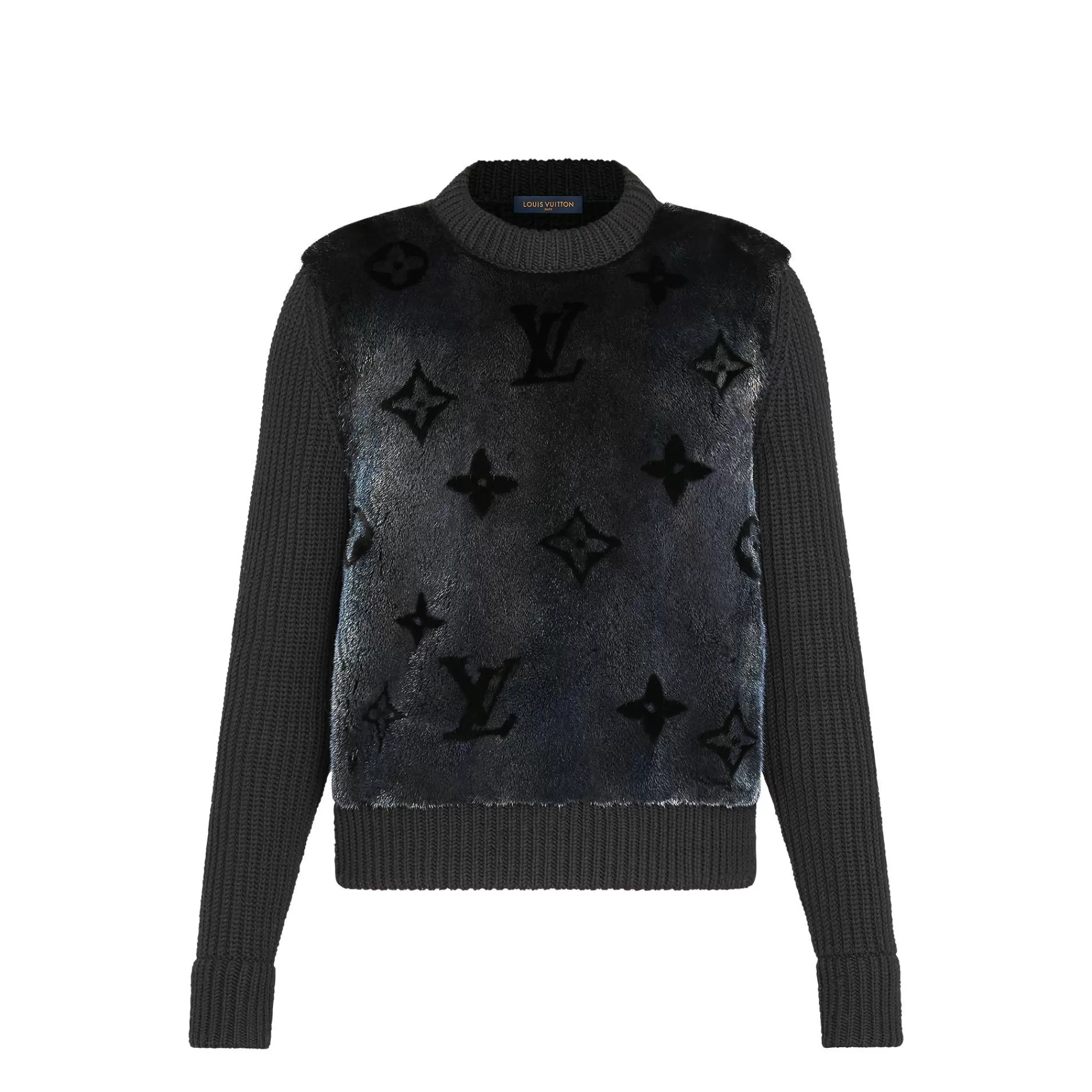 Best Louis Vuitton Monogram Fur Crewneck