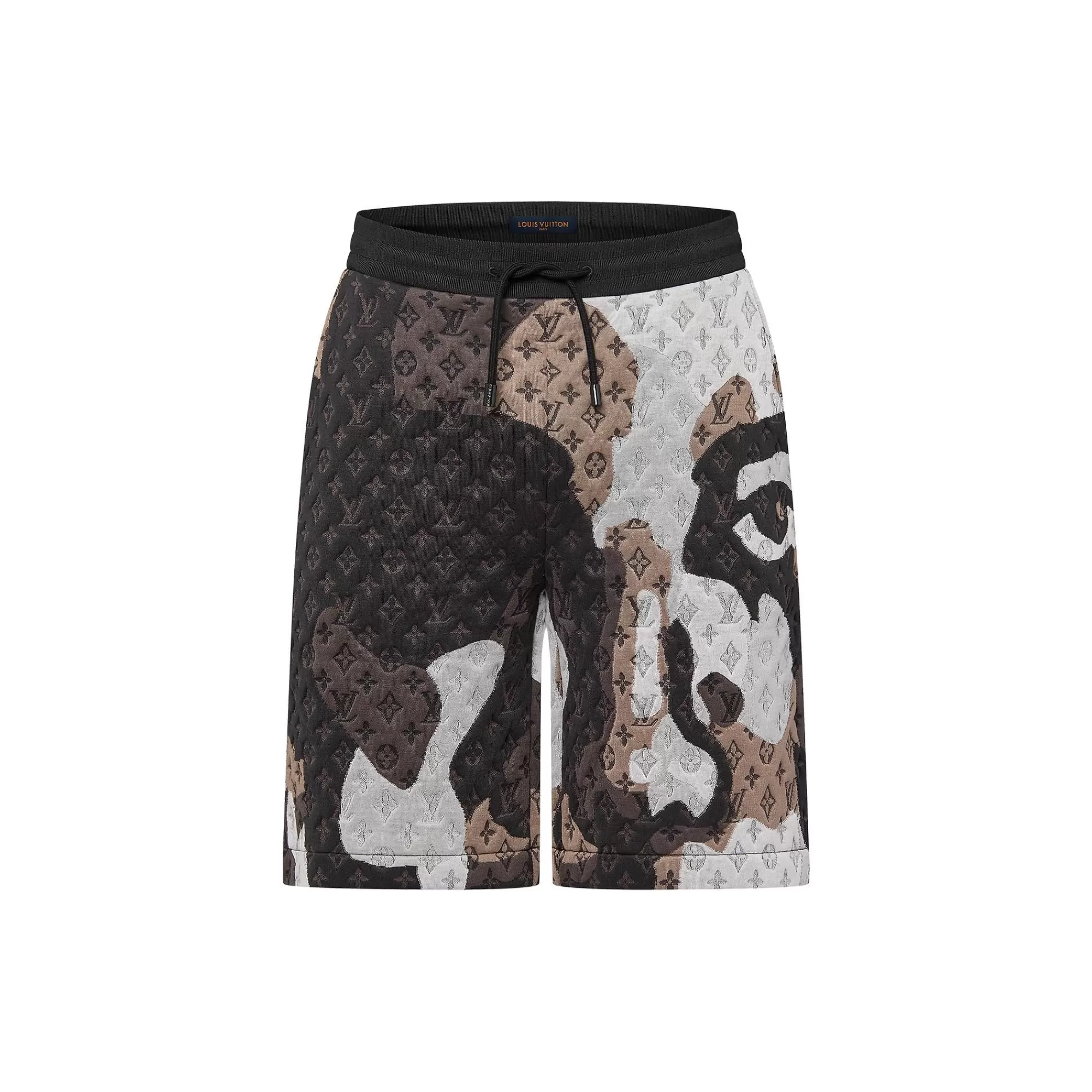 Fashion Louis Vuitton Monogram Jacquard Cotton Jersey Shorts
