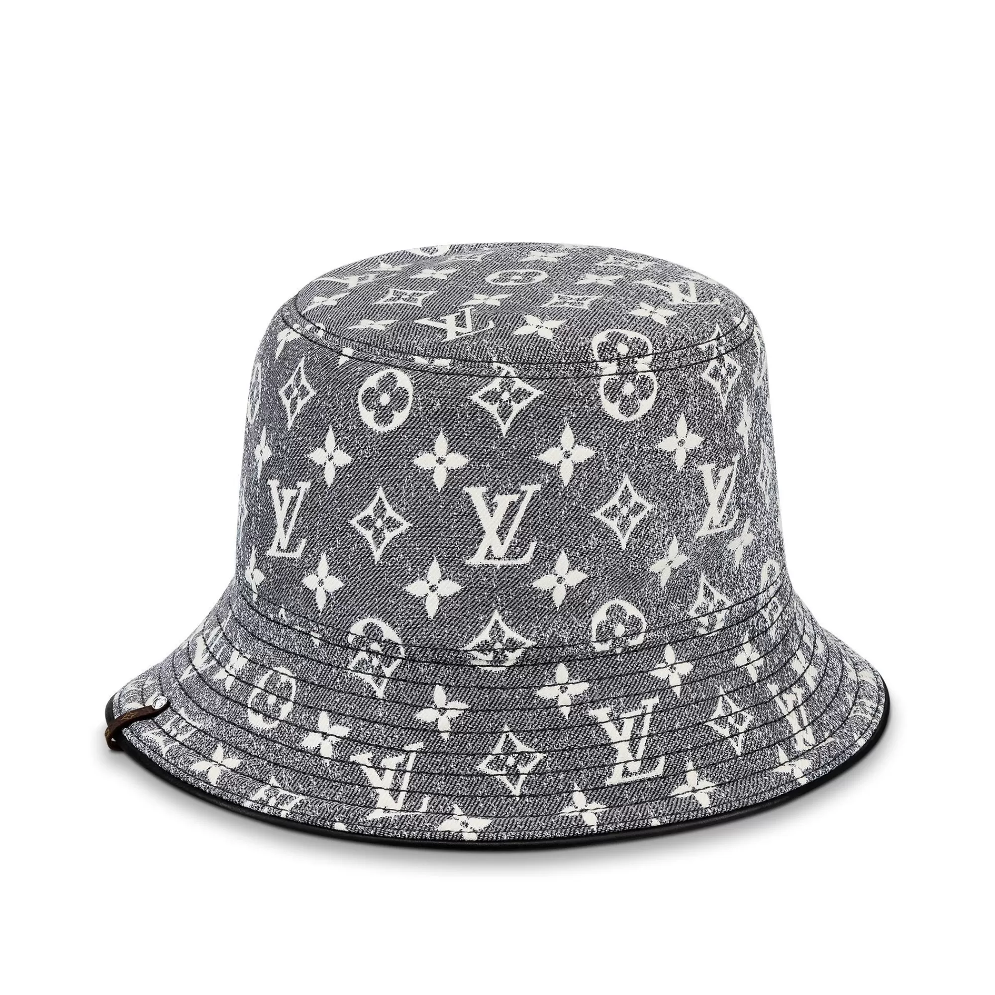 Fashion Louis Vuitton Monogram Jacquard Denim Bucket Hat