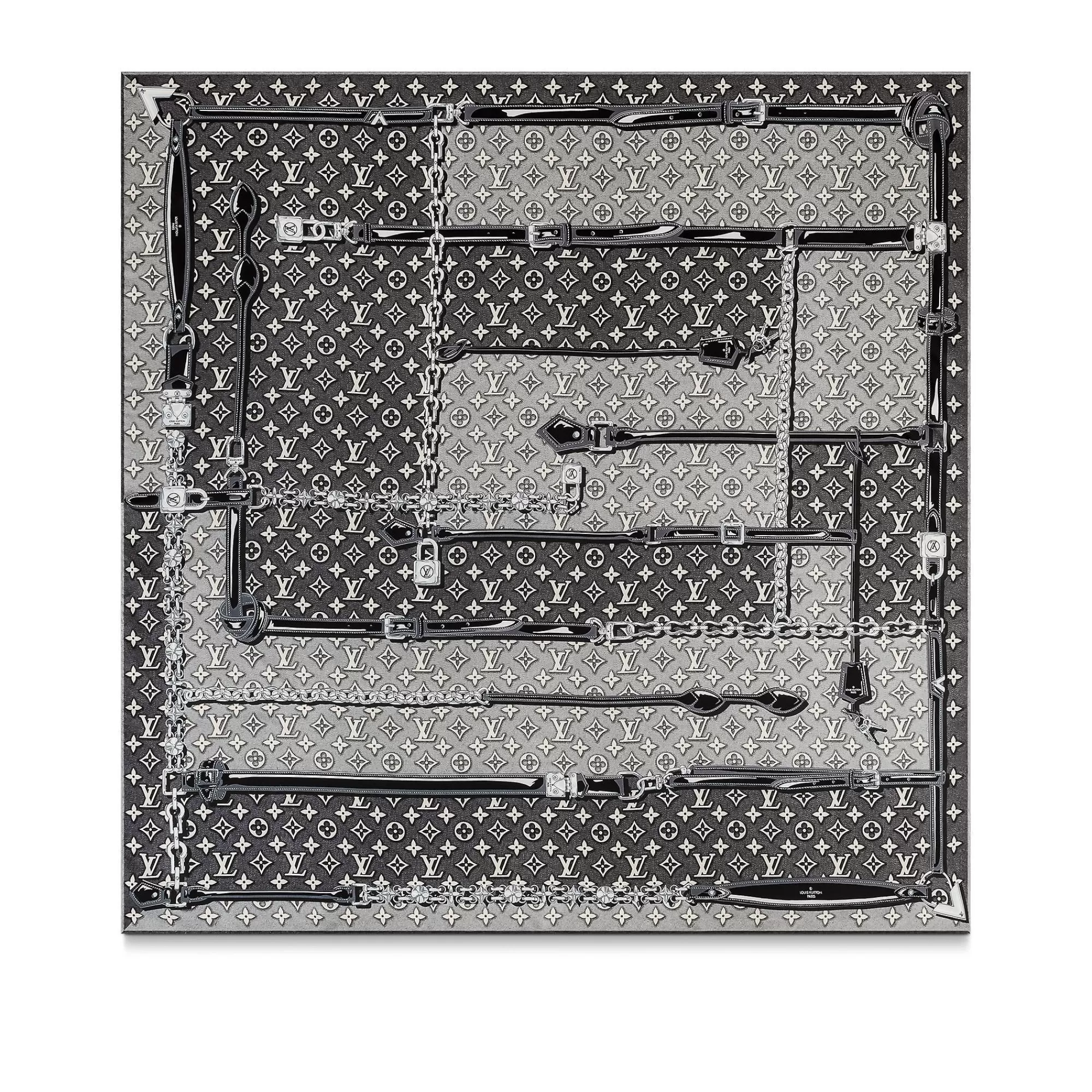 Hot Louis Vuitton Monogram Jacquard Denim Square 90