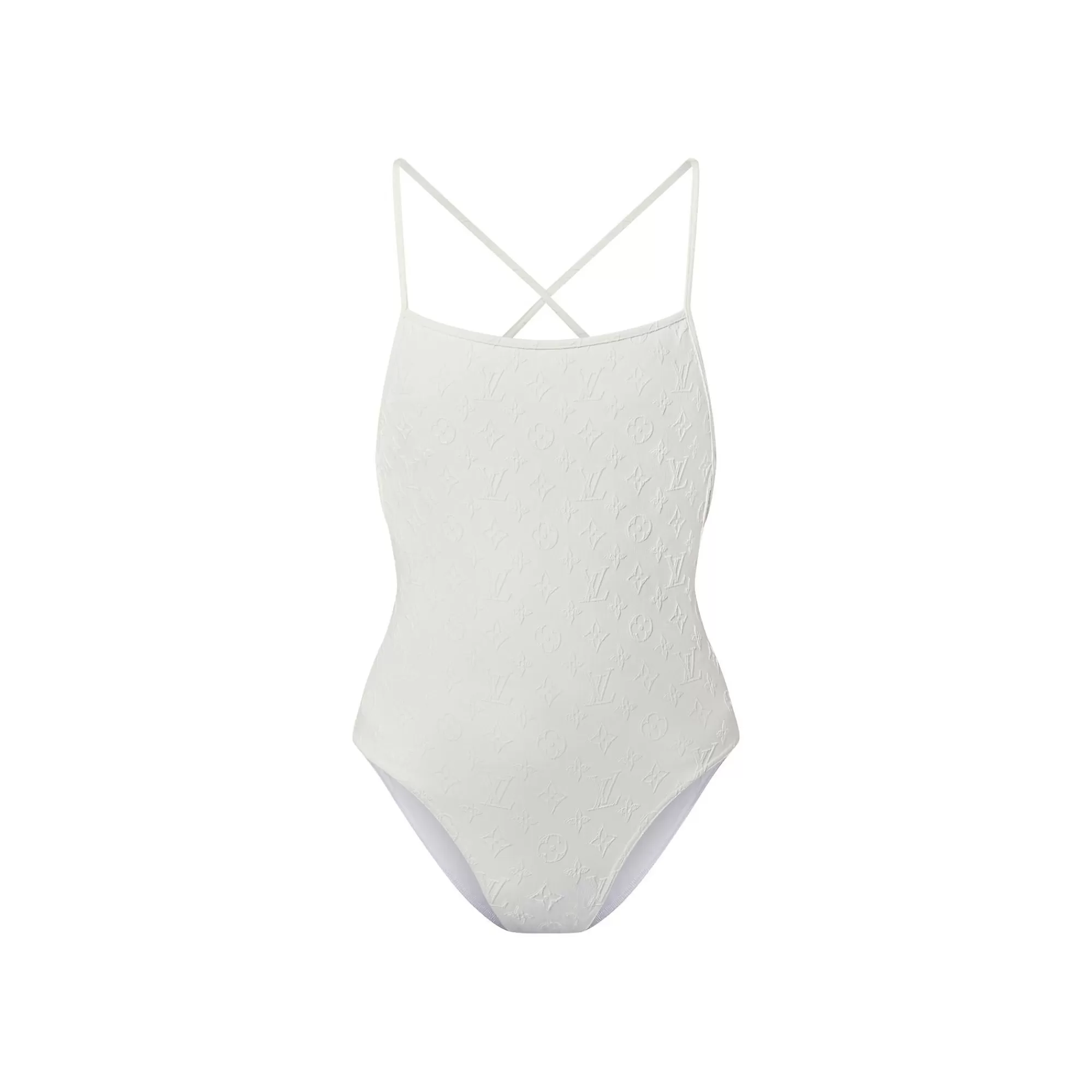 Fashion Louis Vuitton Monogram Jacquard One-Piece Swimsuit