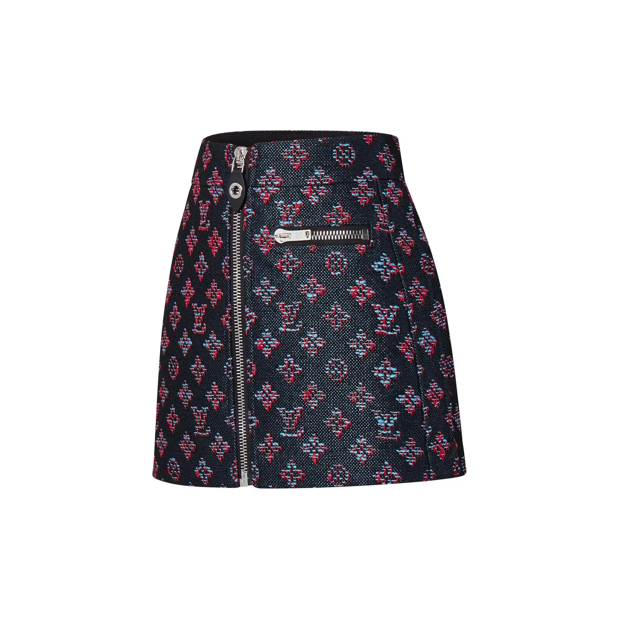 Online Louis Vuitton Monogram Jacquard Zip-Up Mini Skirt