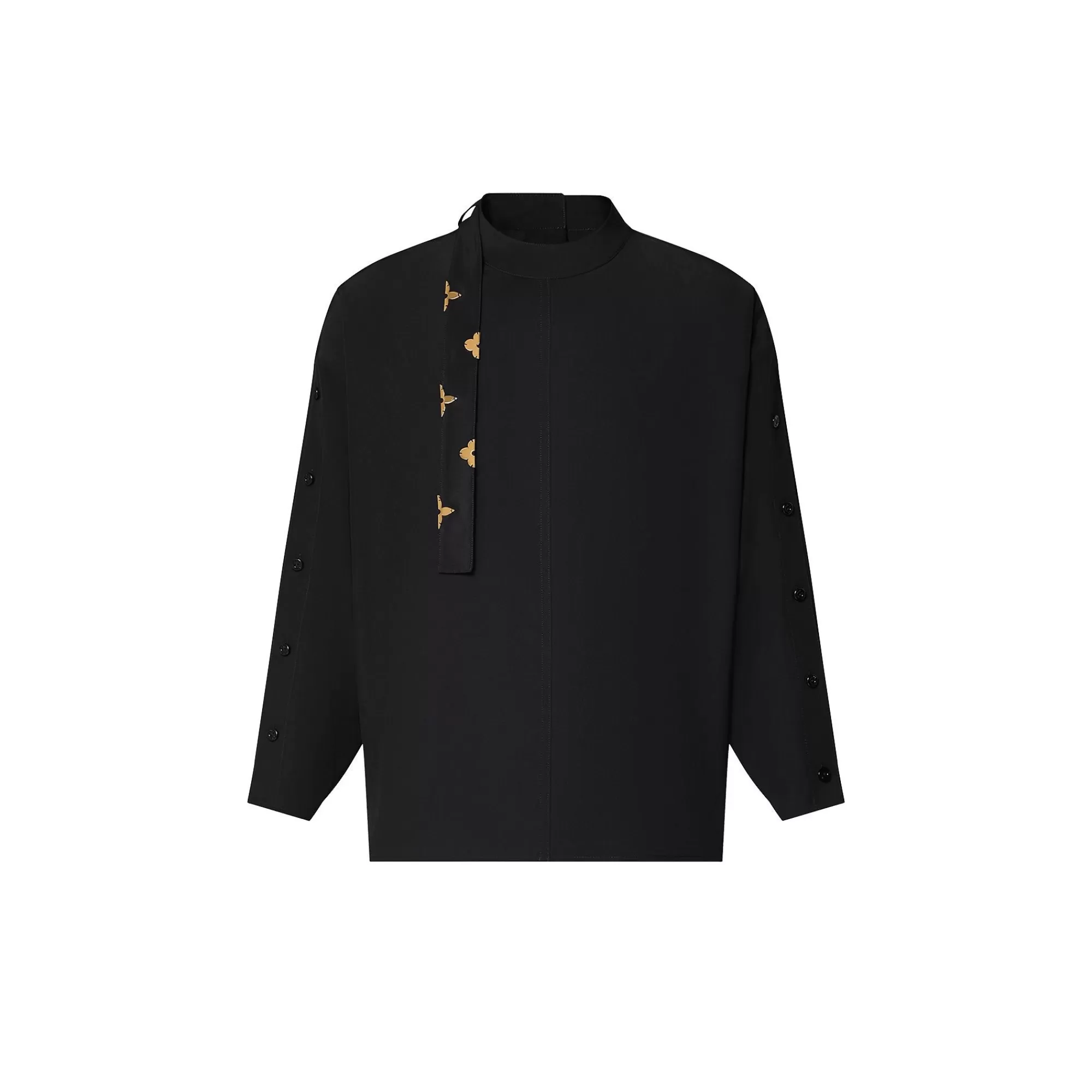 Flash Sale Louis Vuitton Monogram Lavaliere Button Sleeve Blouse