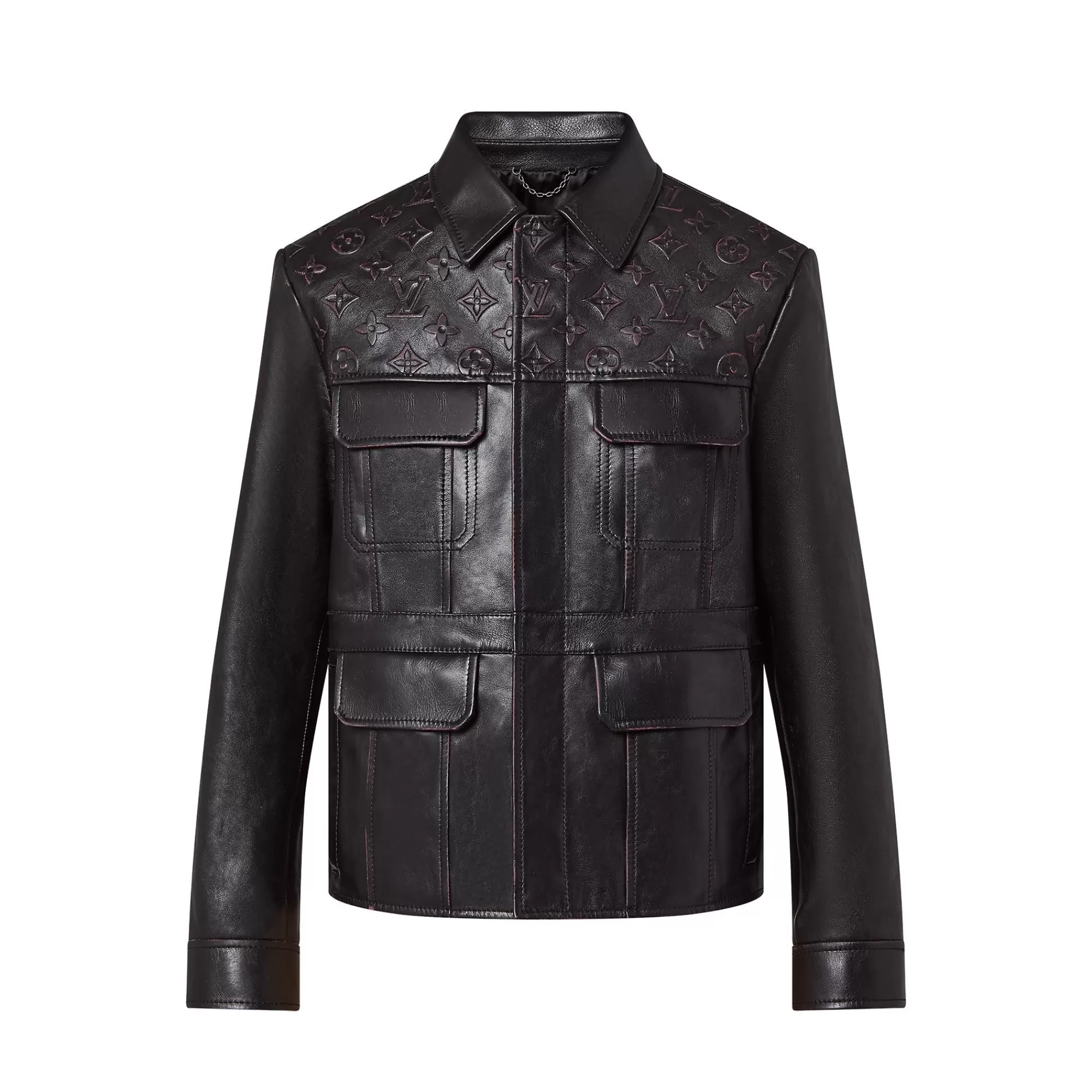 Online Louis Vuitton Monogram Leather Trucker Jacket