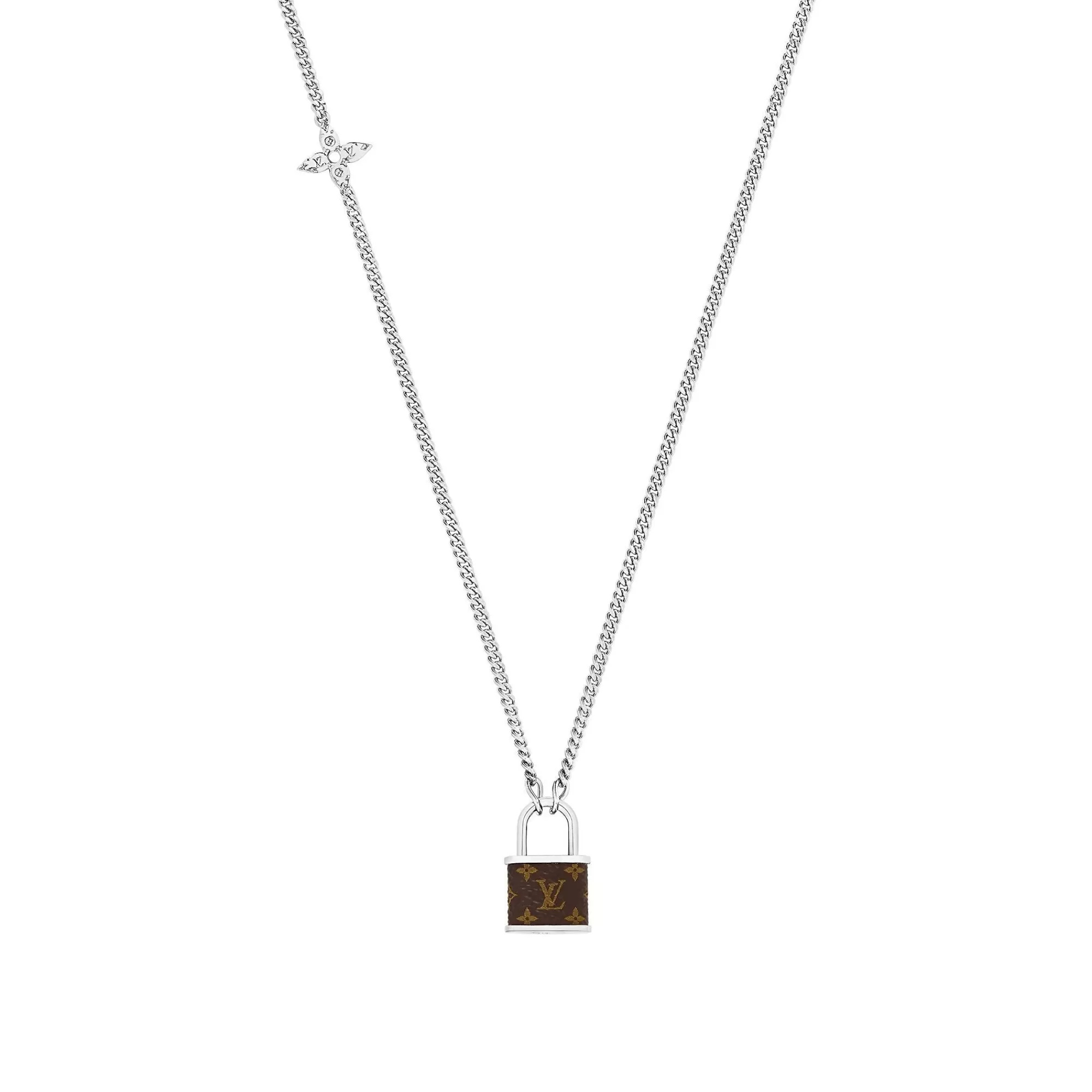 New Louis Vuitton Monogram Lock Pendant