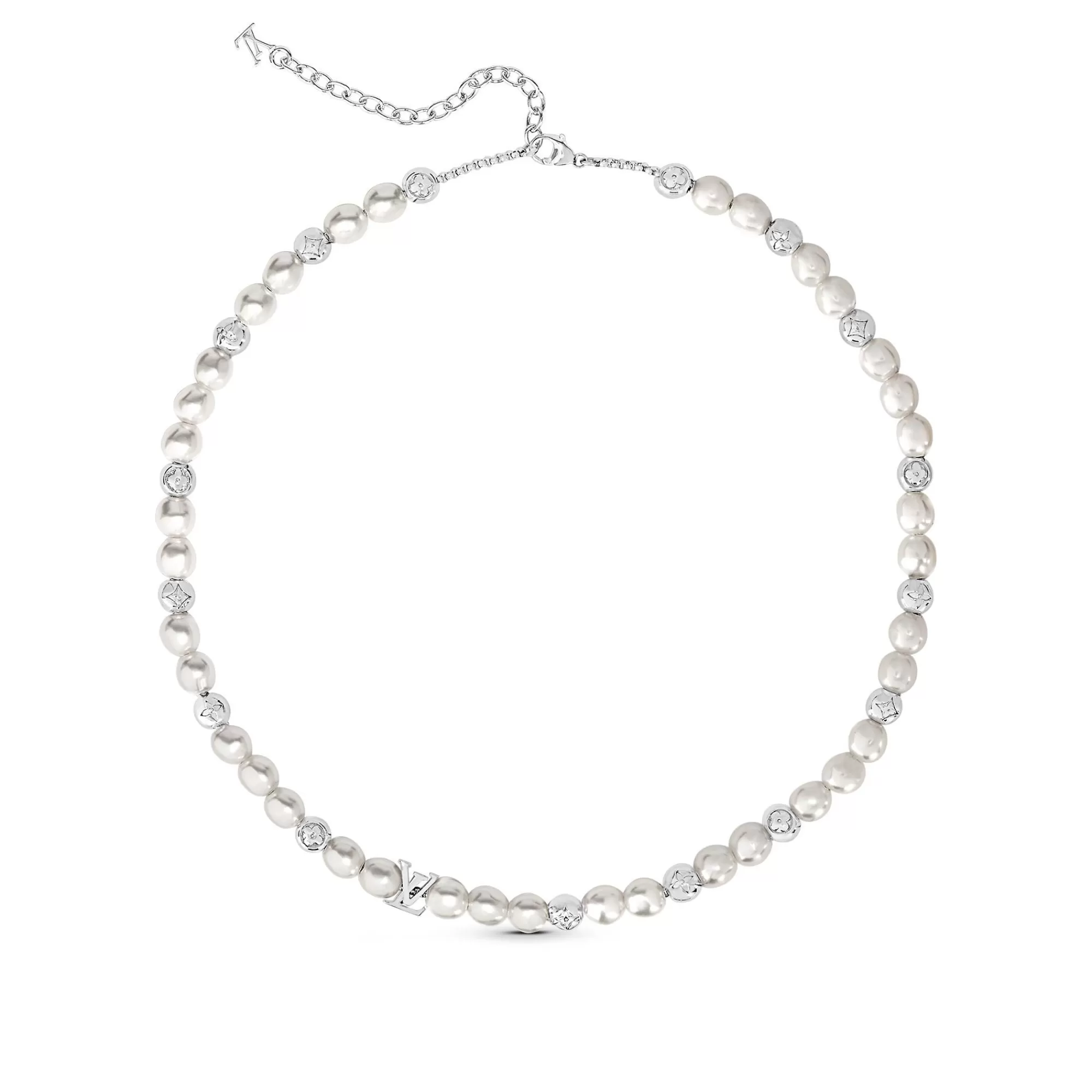 Fashion Louis Vuitton Monogram Pearls Necklace