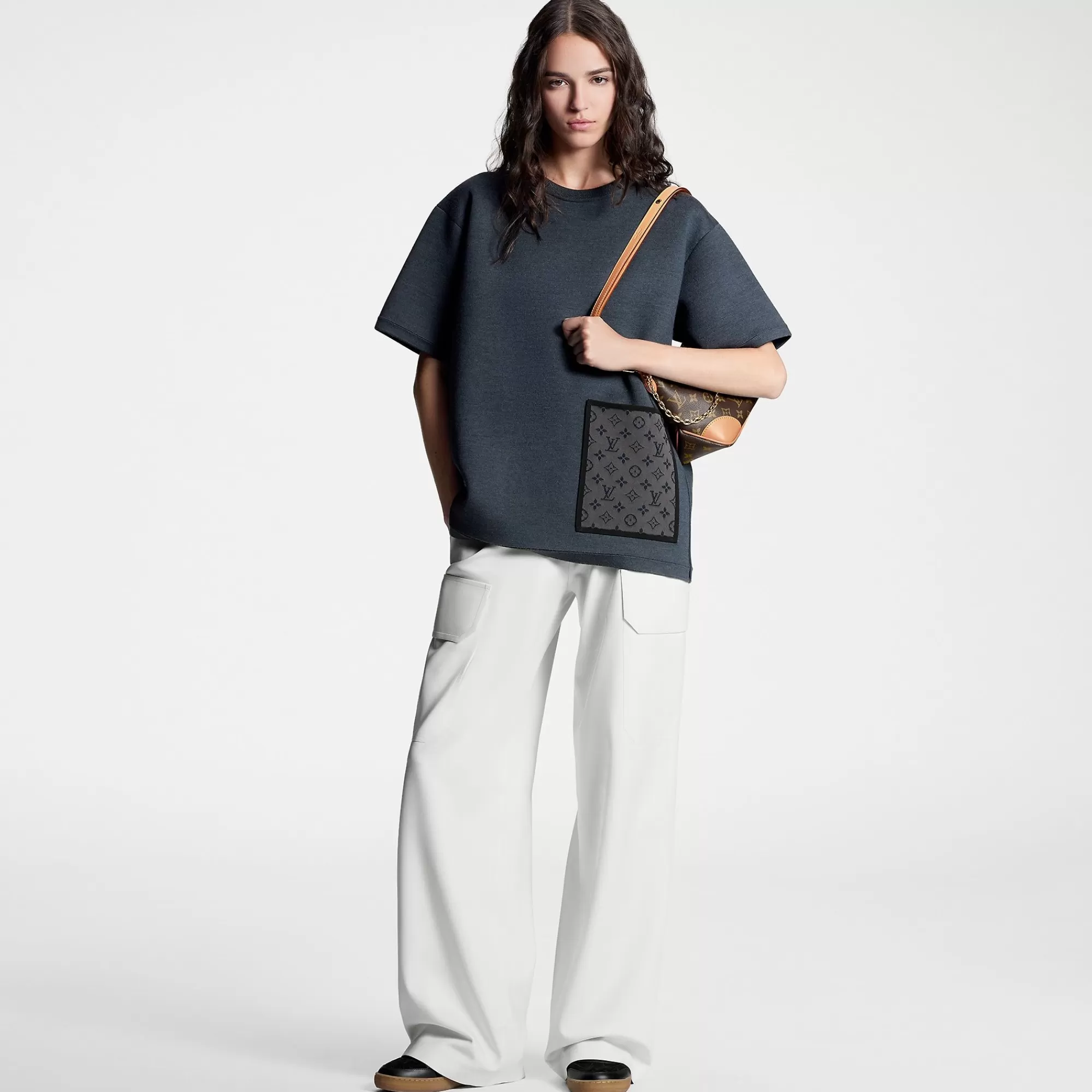 Outlet Louis Vuitton Monogram Pocket Knit T-Shirt