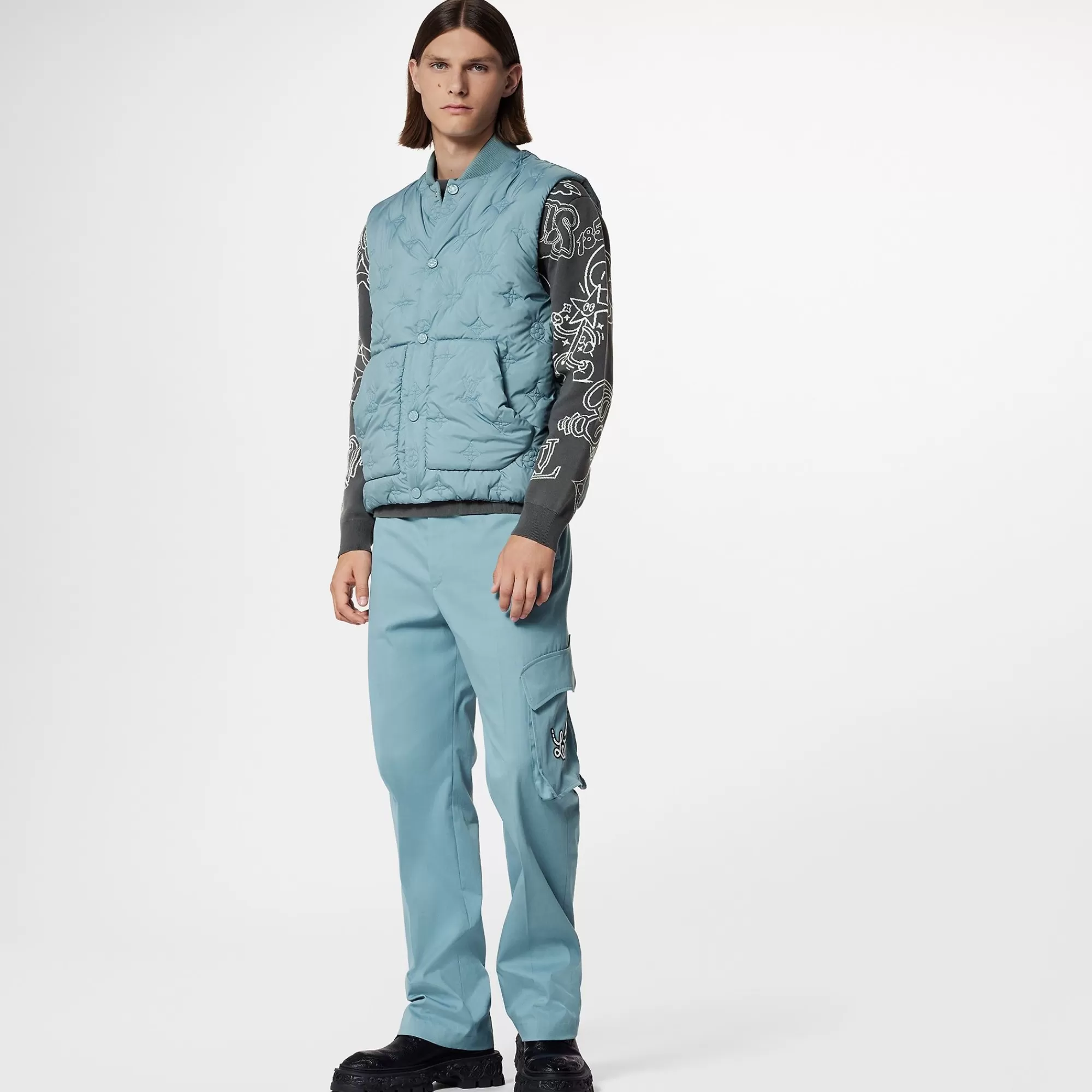 Outlet Louis Vuitton Monogram Quilted Gilet