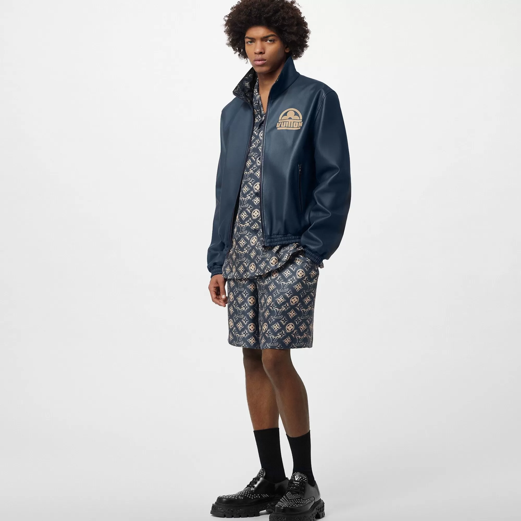 Cheap Louis Vuitton Monogram Reversible Leather Mix Blouson
