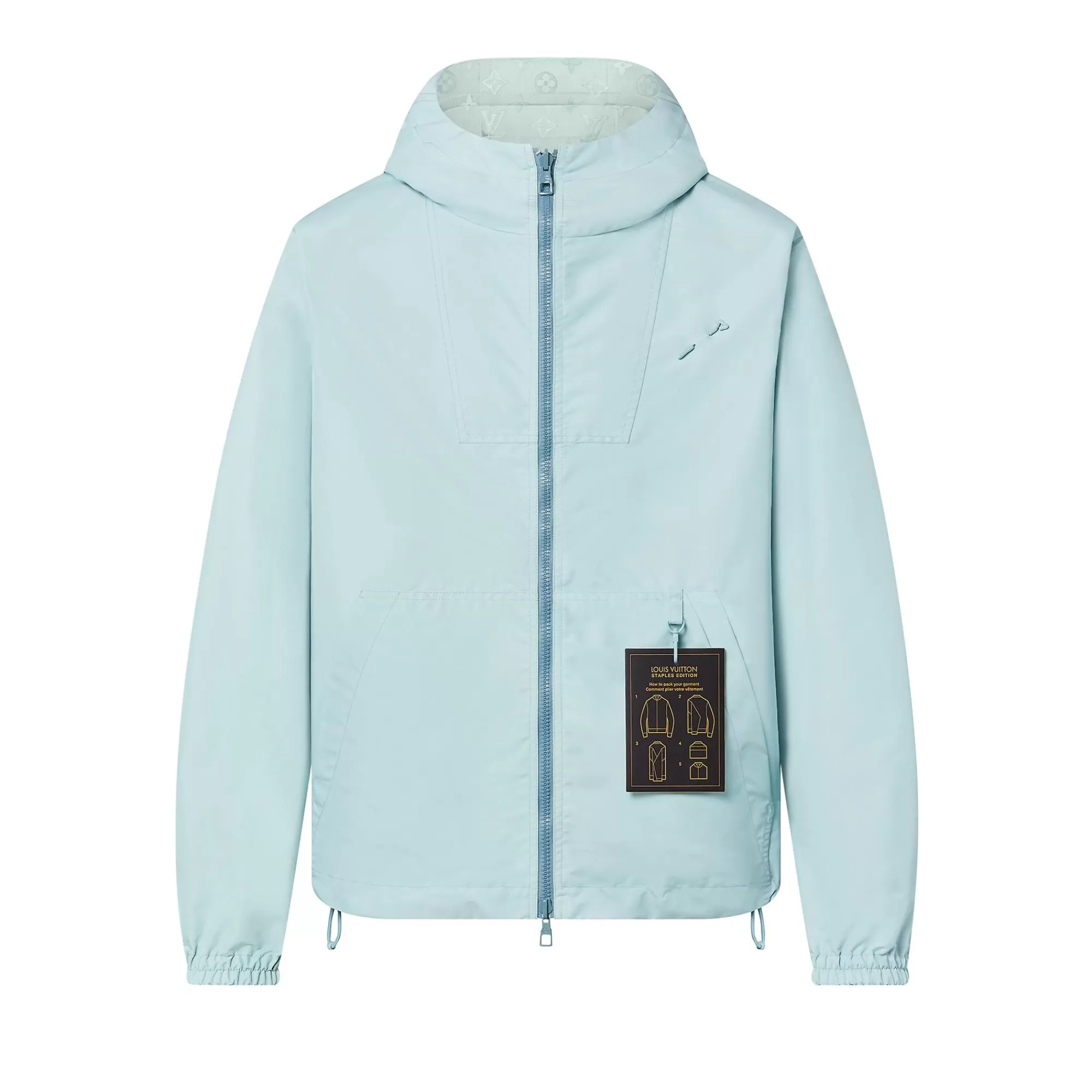 New Louis Vuitton Monogram Reversible Windbreaker Sky Blue
