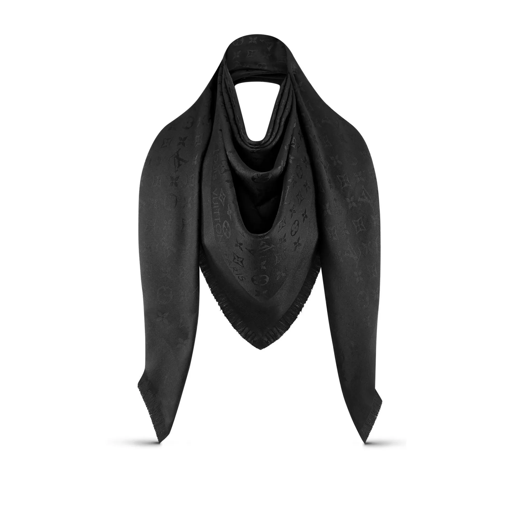 Store Louis Vuitton Monogram Shawl Black