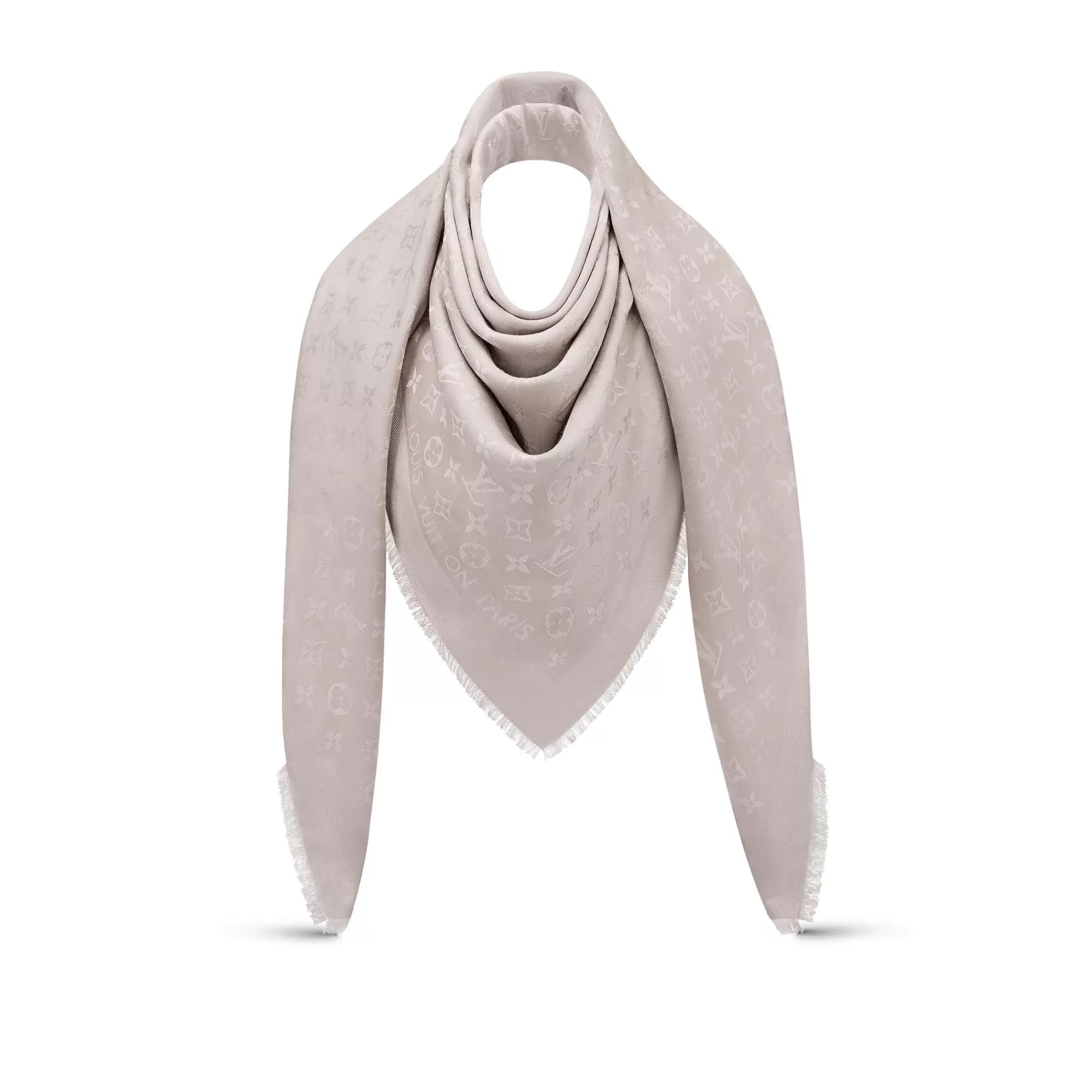 Sale Louis Vuitton Monogram Shawl Greige