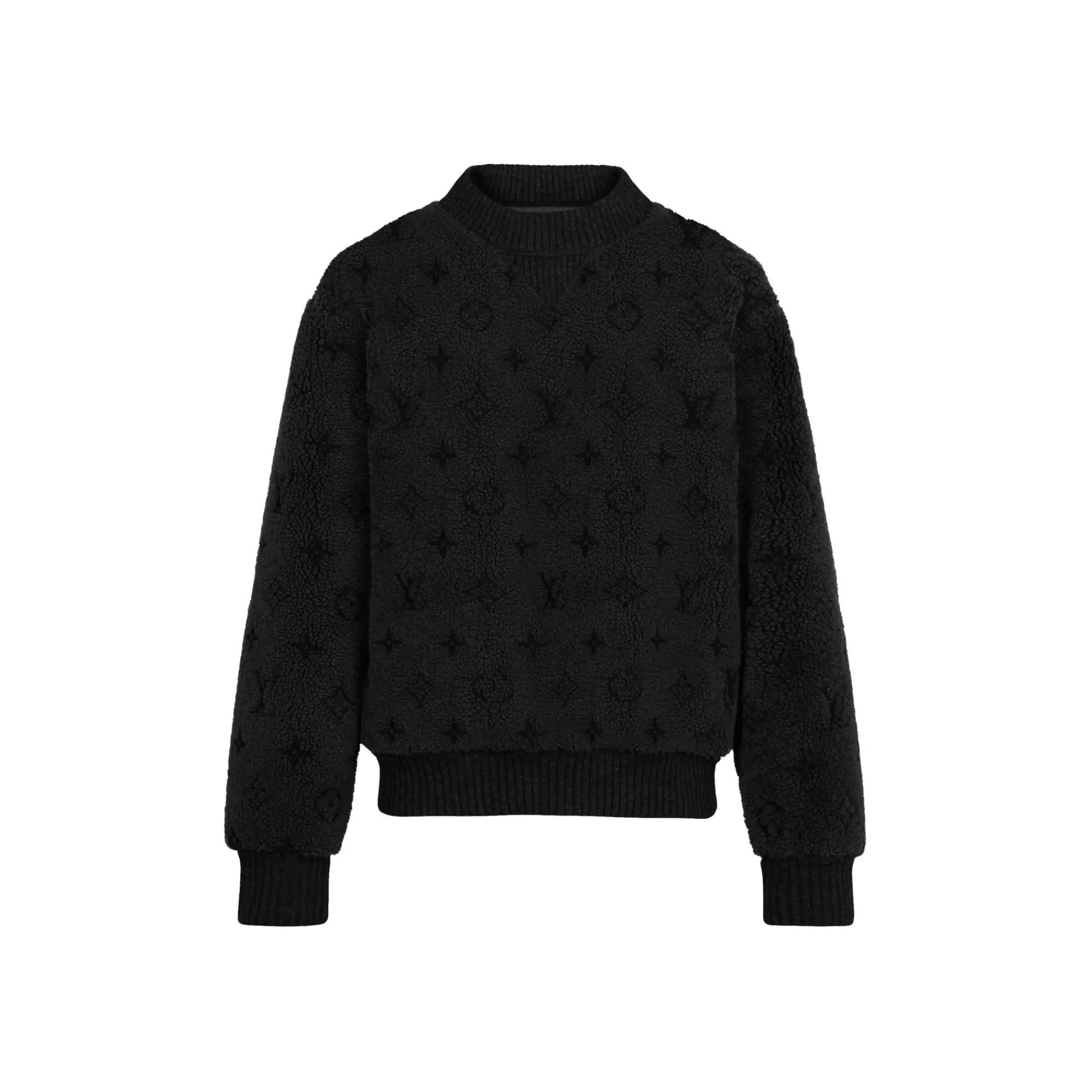 Clearance Louis Vuitton Monogram Shearling Crewneck