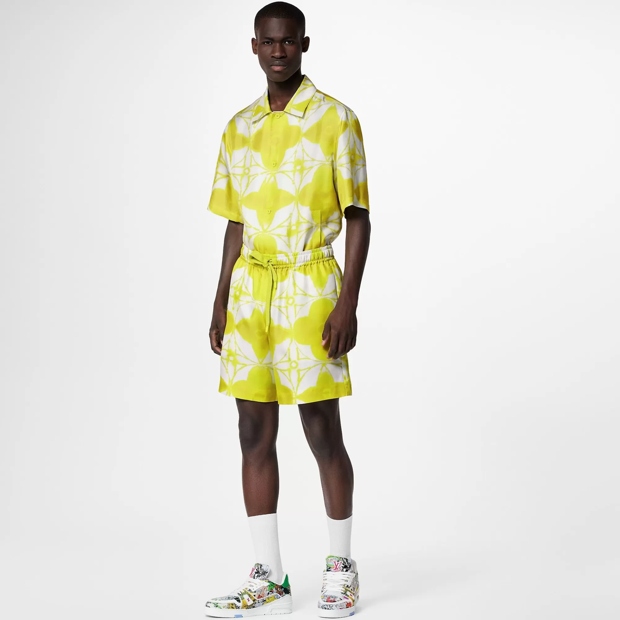 Flash Sale Louis Vuitton Monogram Shibori Silk Shorts