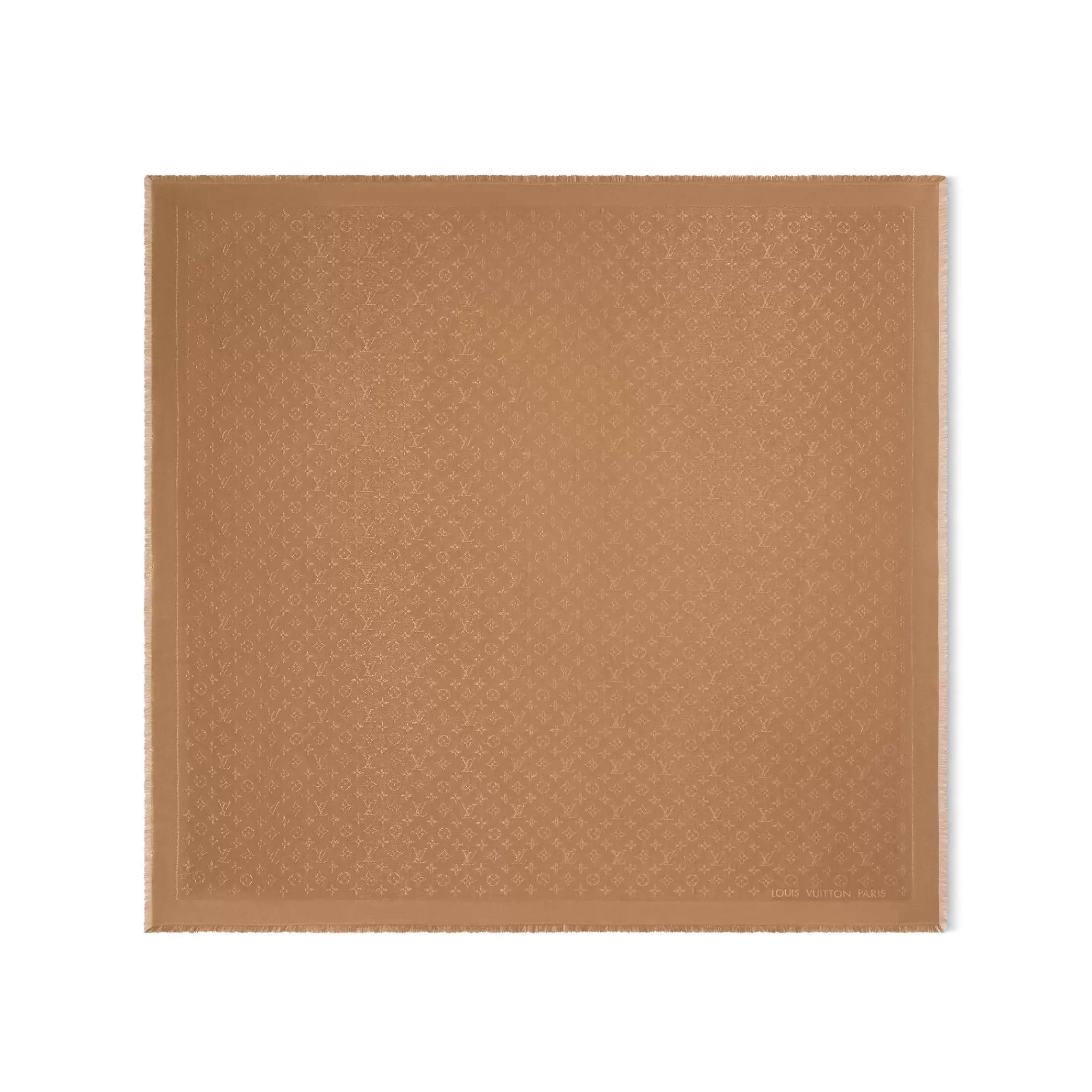 Best Louis Vuitton Monogram Shine Shawl Tan