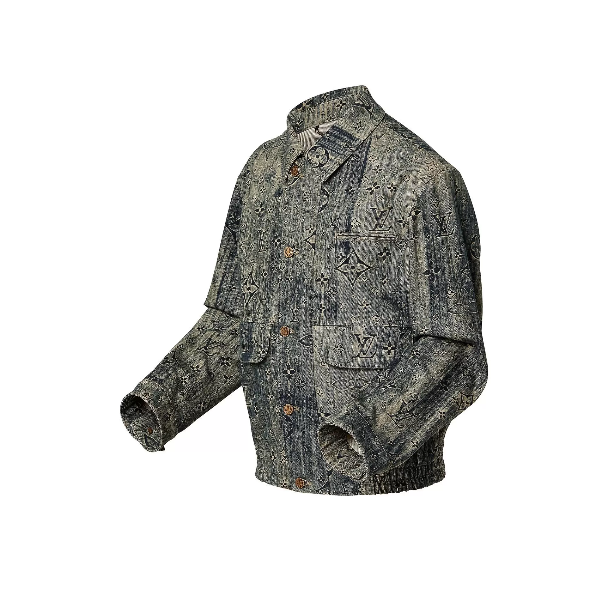 New Louis Vuitton Monogram Tailored Denim Jacket