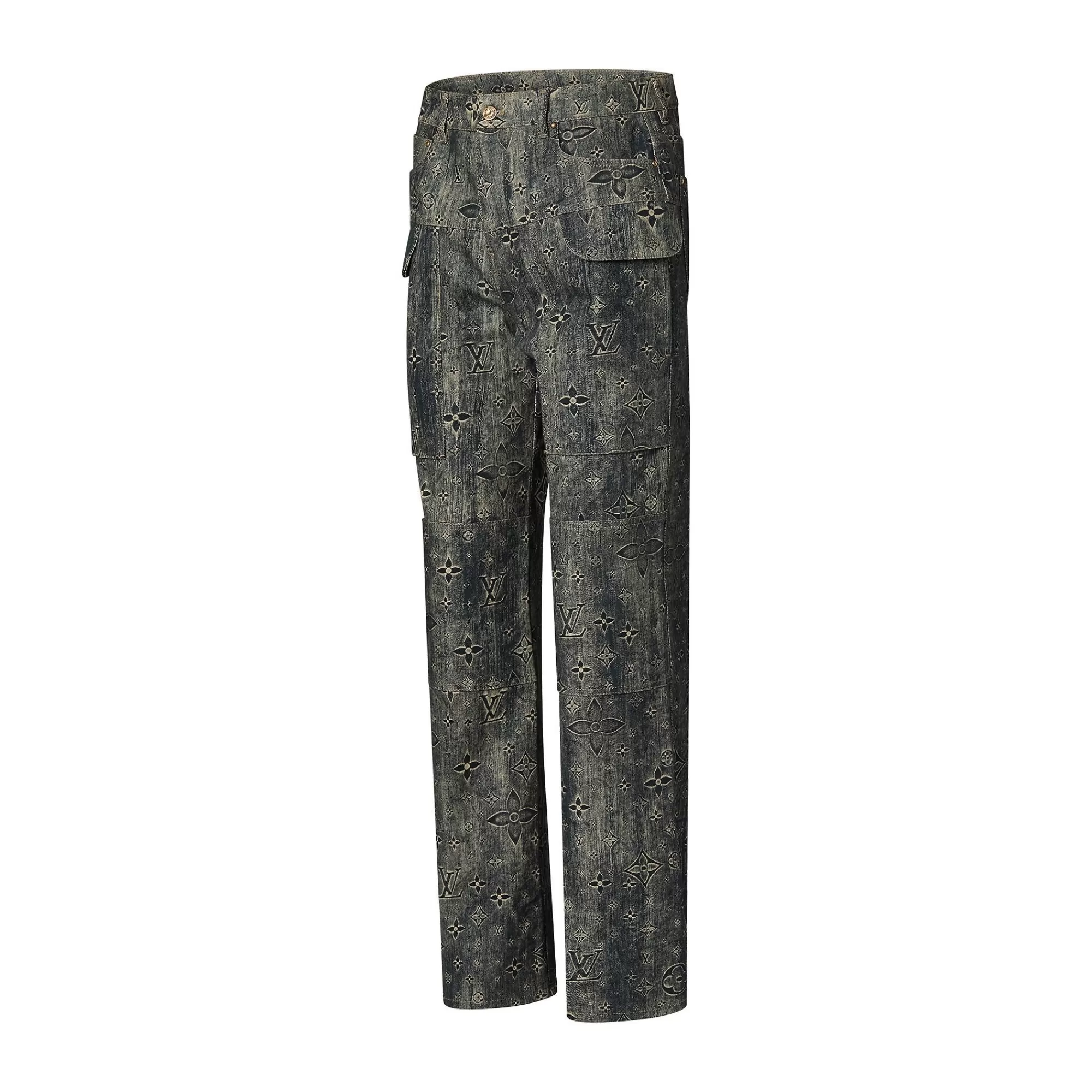 Cheap Louis Vuitton Monogram Tailored Denim Pants