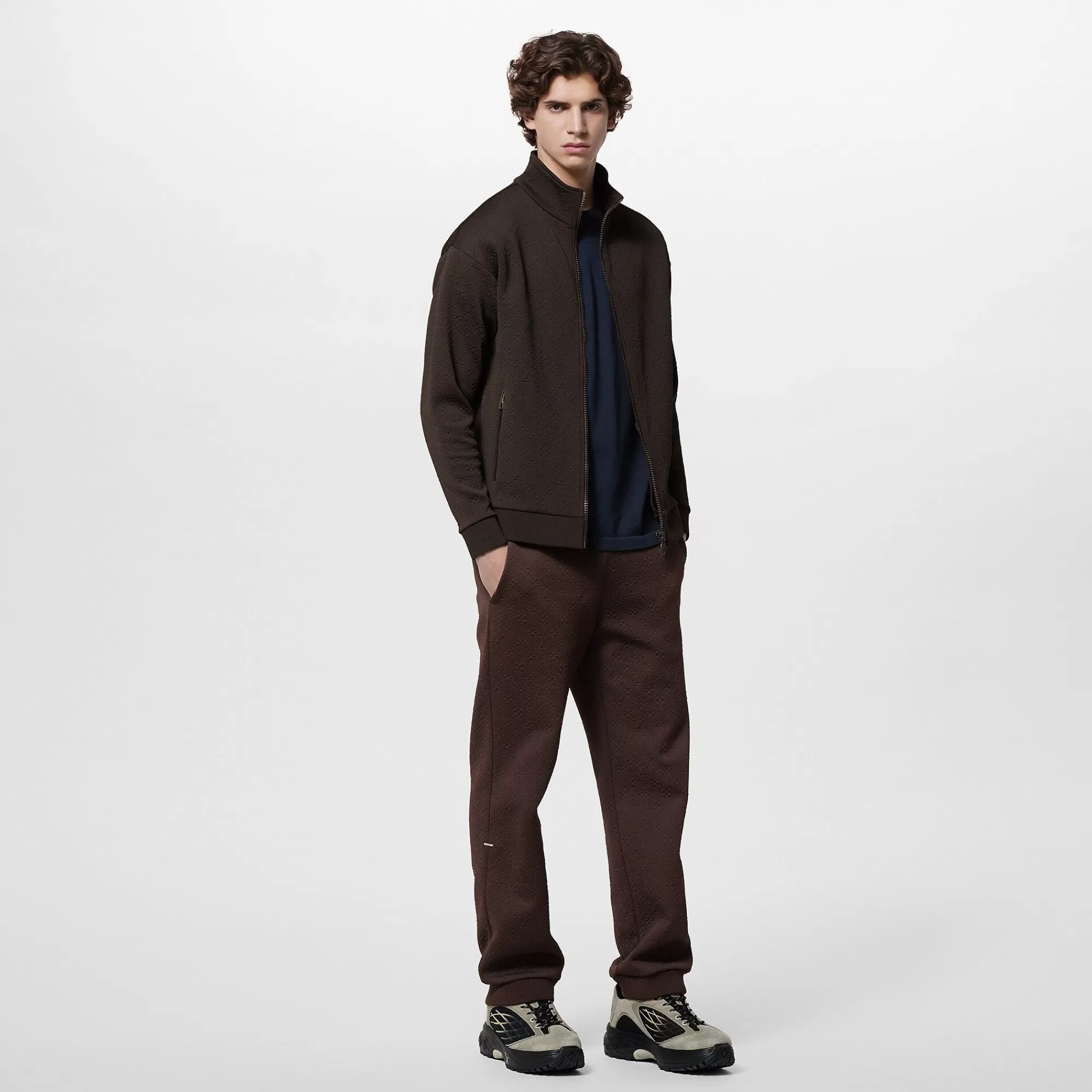 Store Louis Vuitton Monogram Technical Tracksuit Top Brown