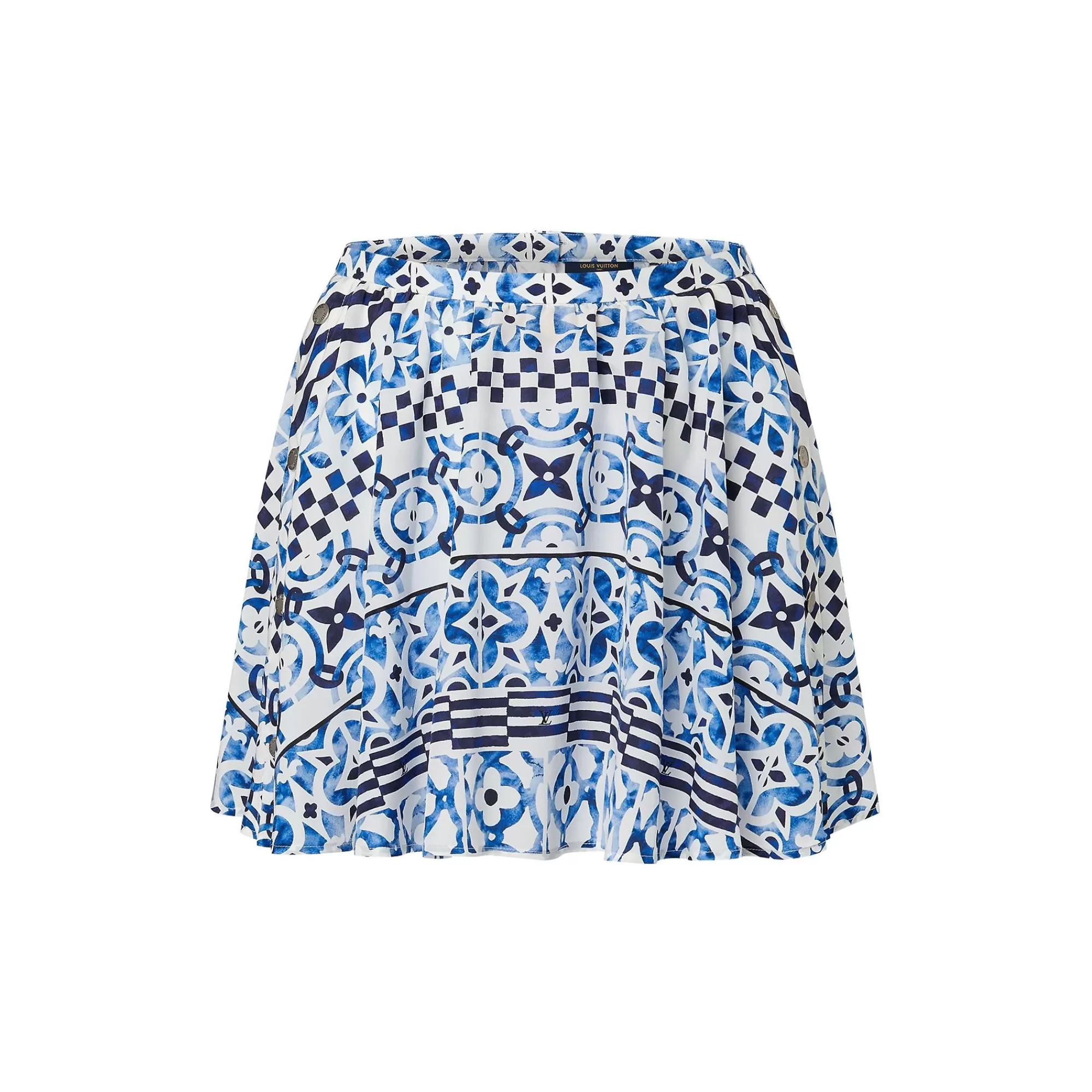 Cheap Louis Vuitton Monogram Tile Mini Skirt Blue