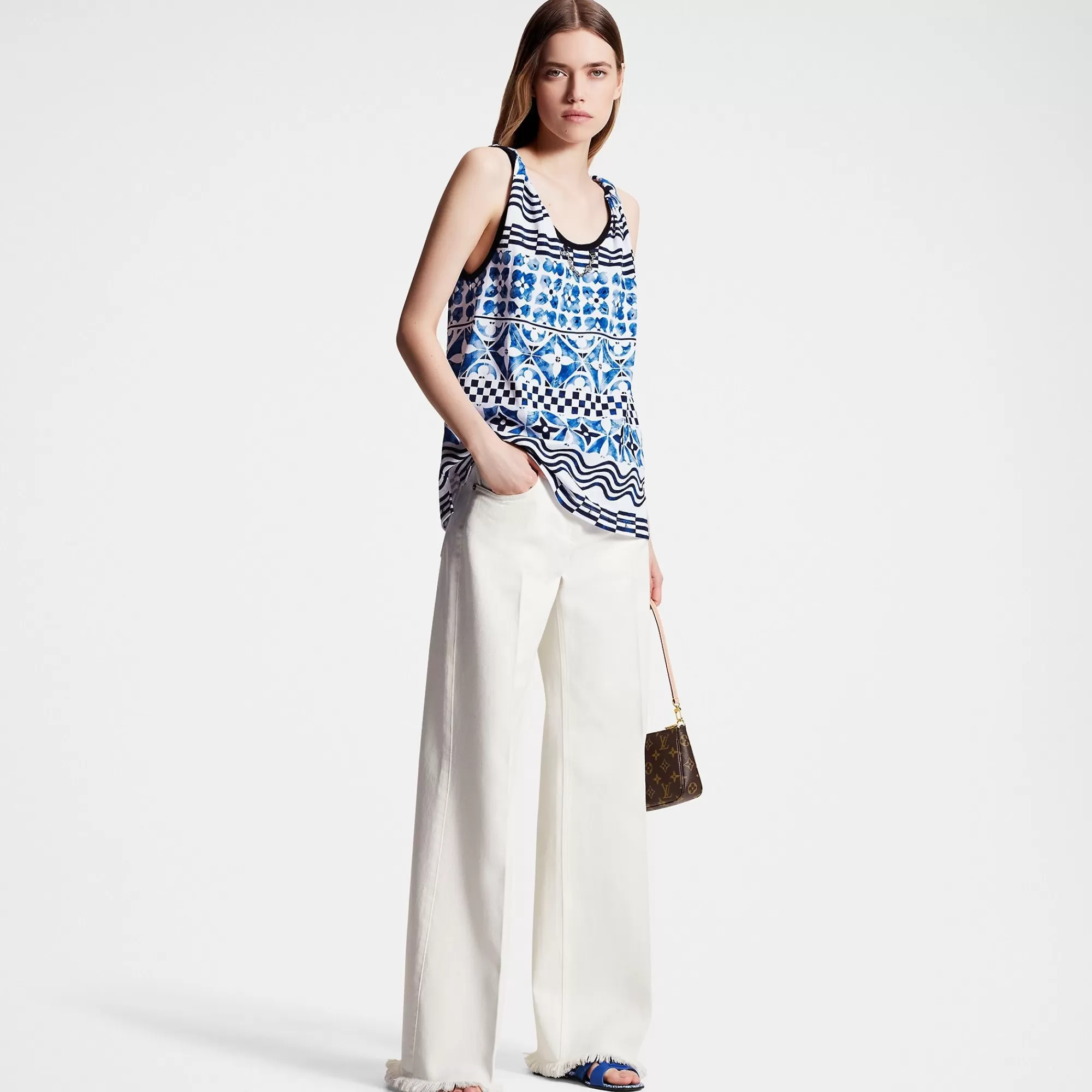 Outlet Louis Vuitton Monogram Tile Tank Top