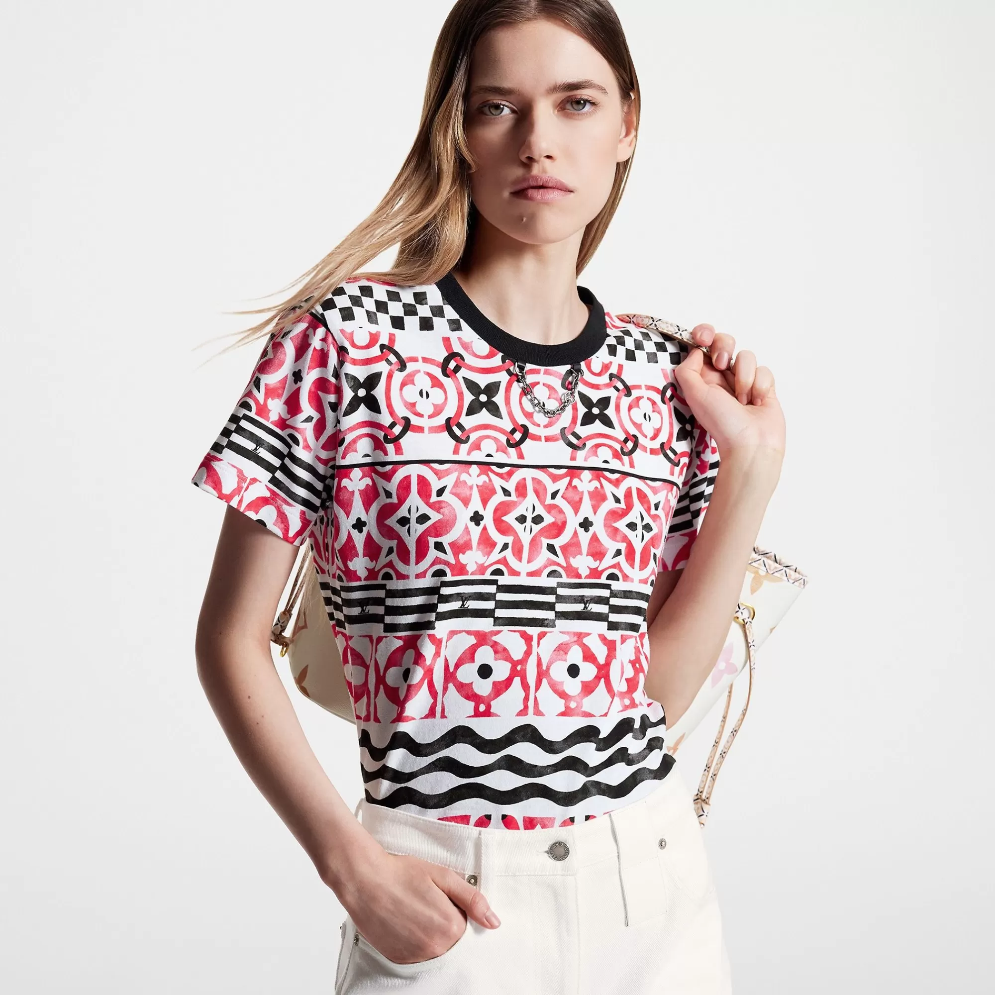 Outlet Louis Vuitton Monogram Tile T-Shirt