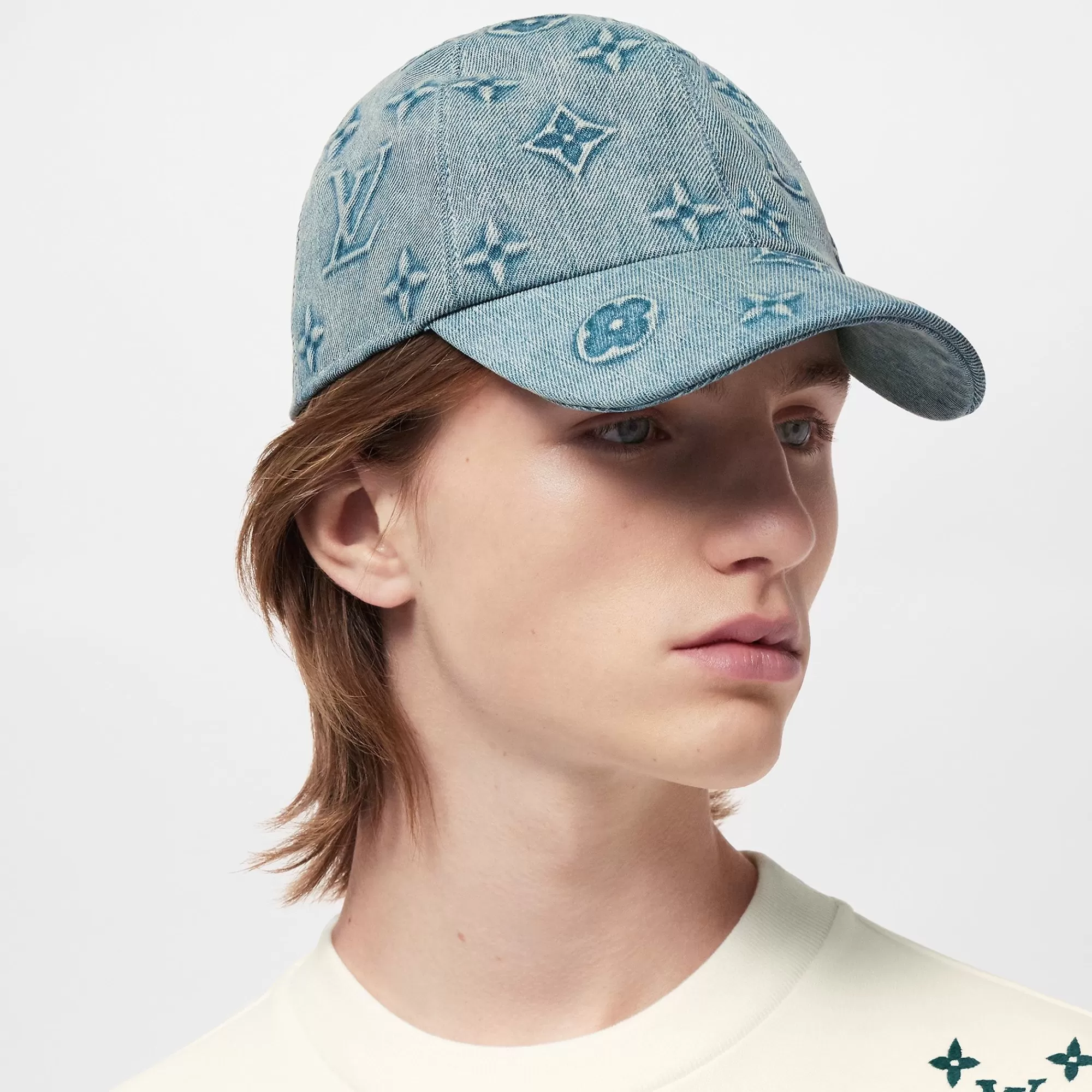 Hot Louis Vuitton Monogram Washed Denim Cap