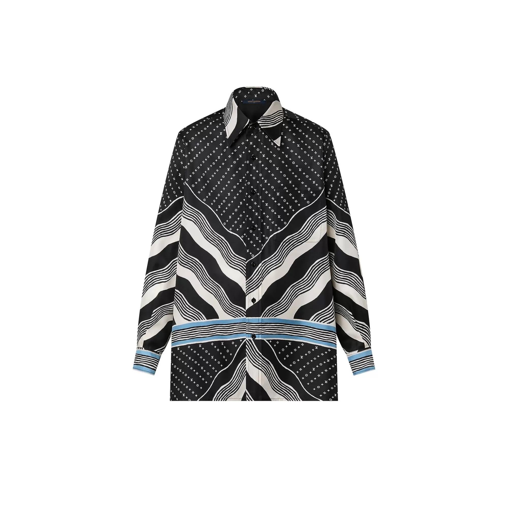 Sale Louis Vuitton Monogram Wave Pajama Shirt