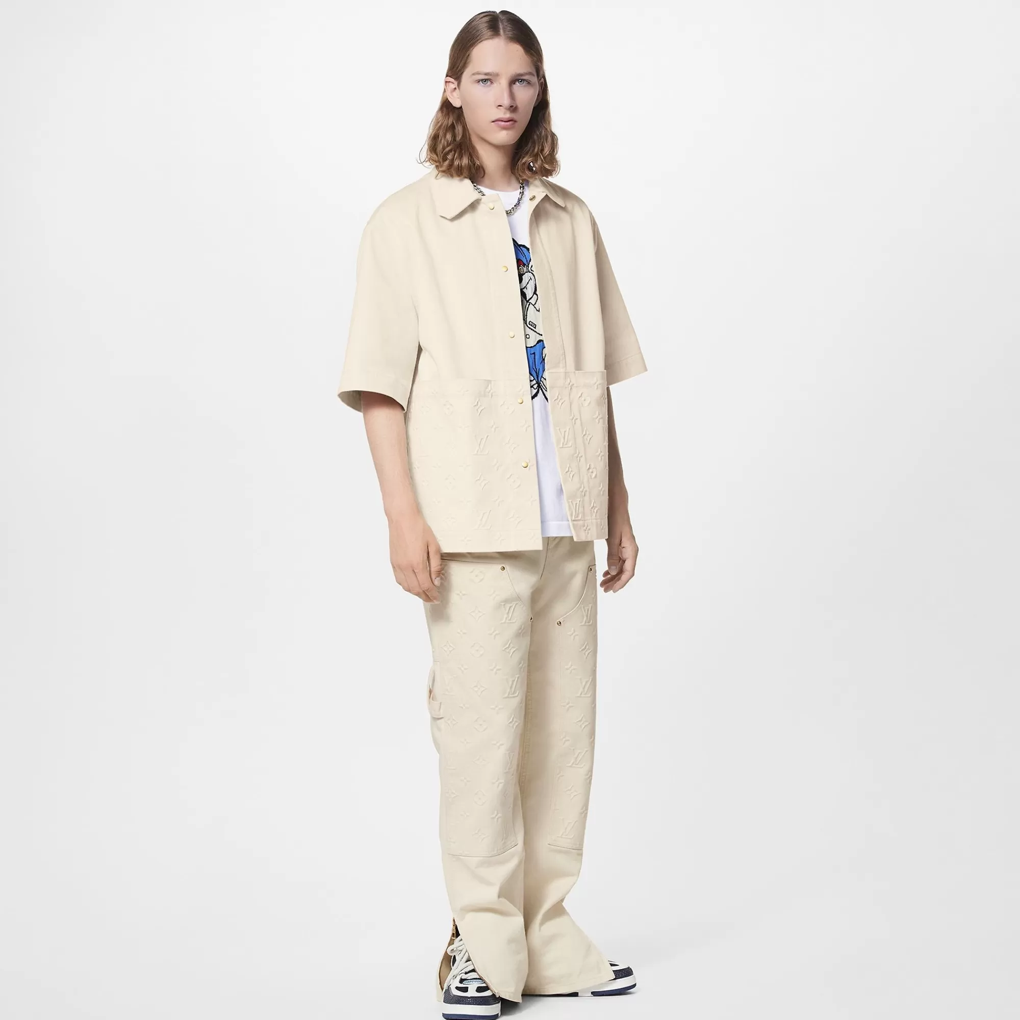 New Louis Vuitton Monogram Workwear Short-Sleeved Shirt