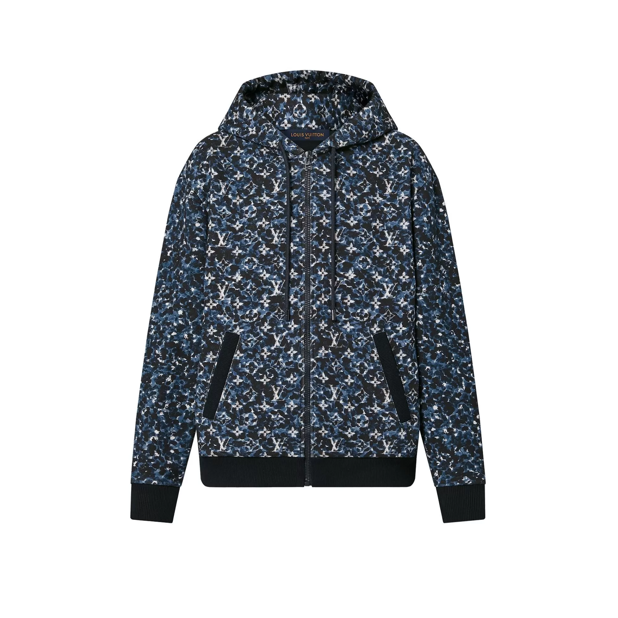 Best Sale Louis Vuitton Monogram Zip-Through Cotton Hoodie