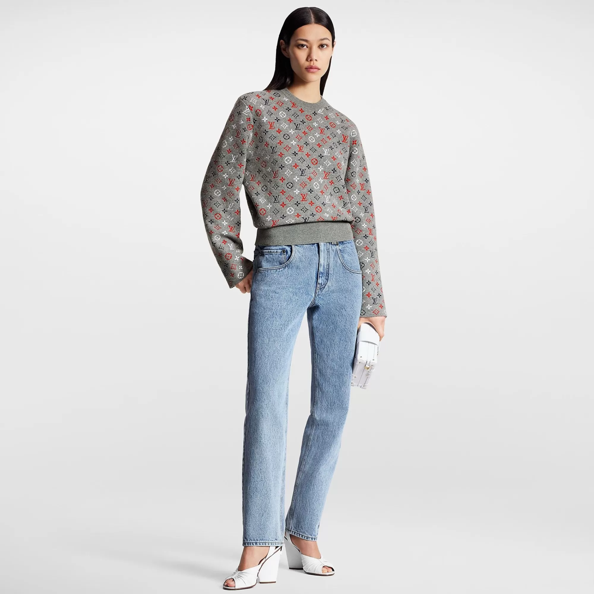 Store Louis Vuitton Multicolor Monogram Jacquard Pullover
