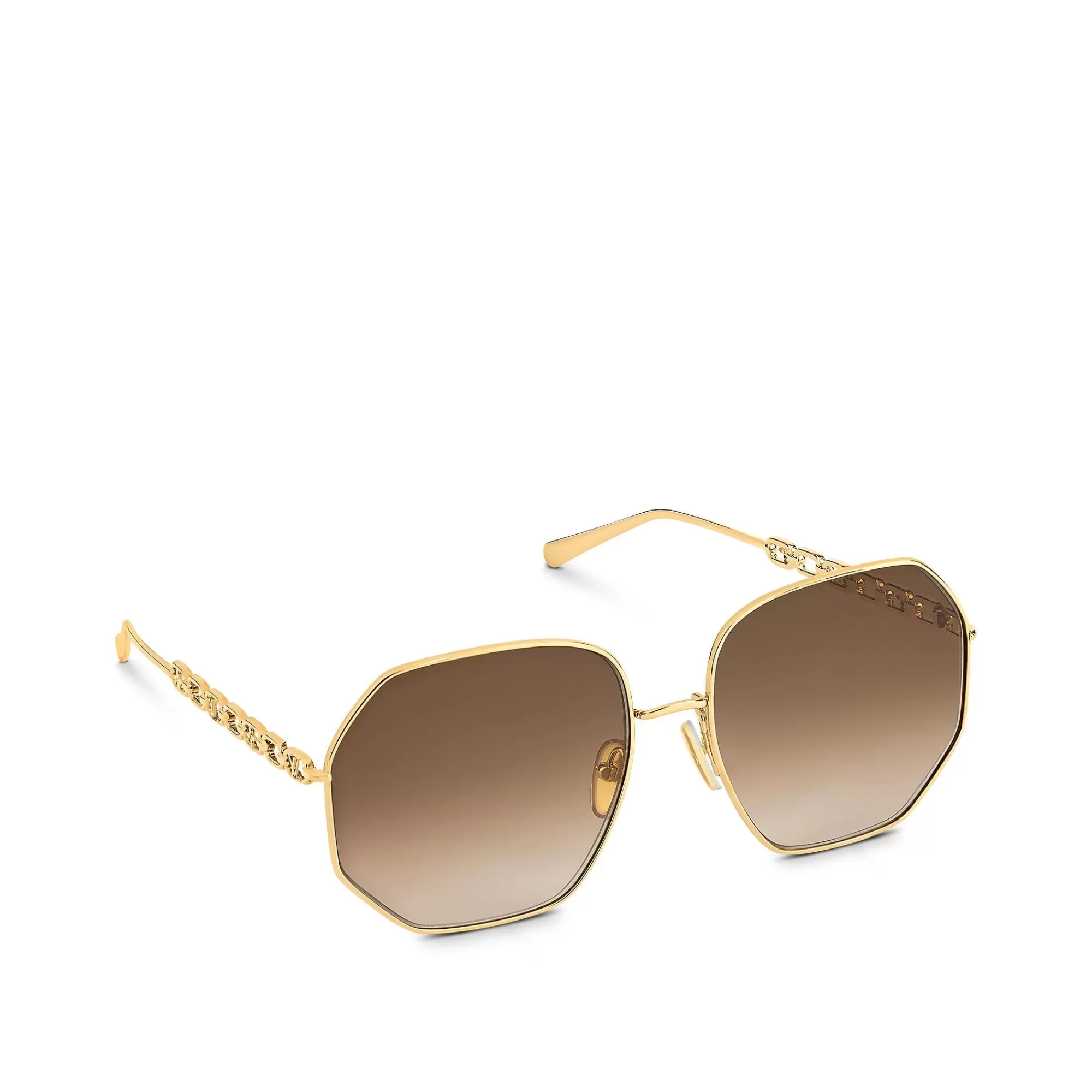 Shop Louis Vuitton My Lv Chain Round Sunglasses