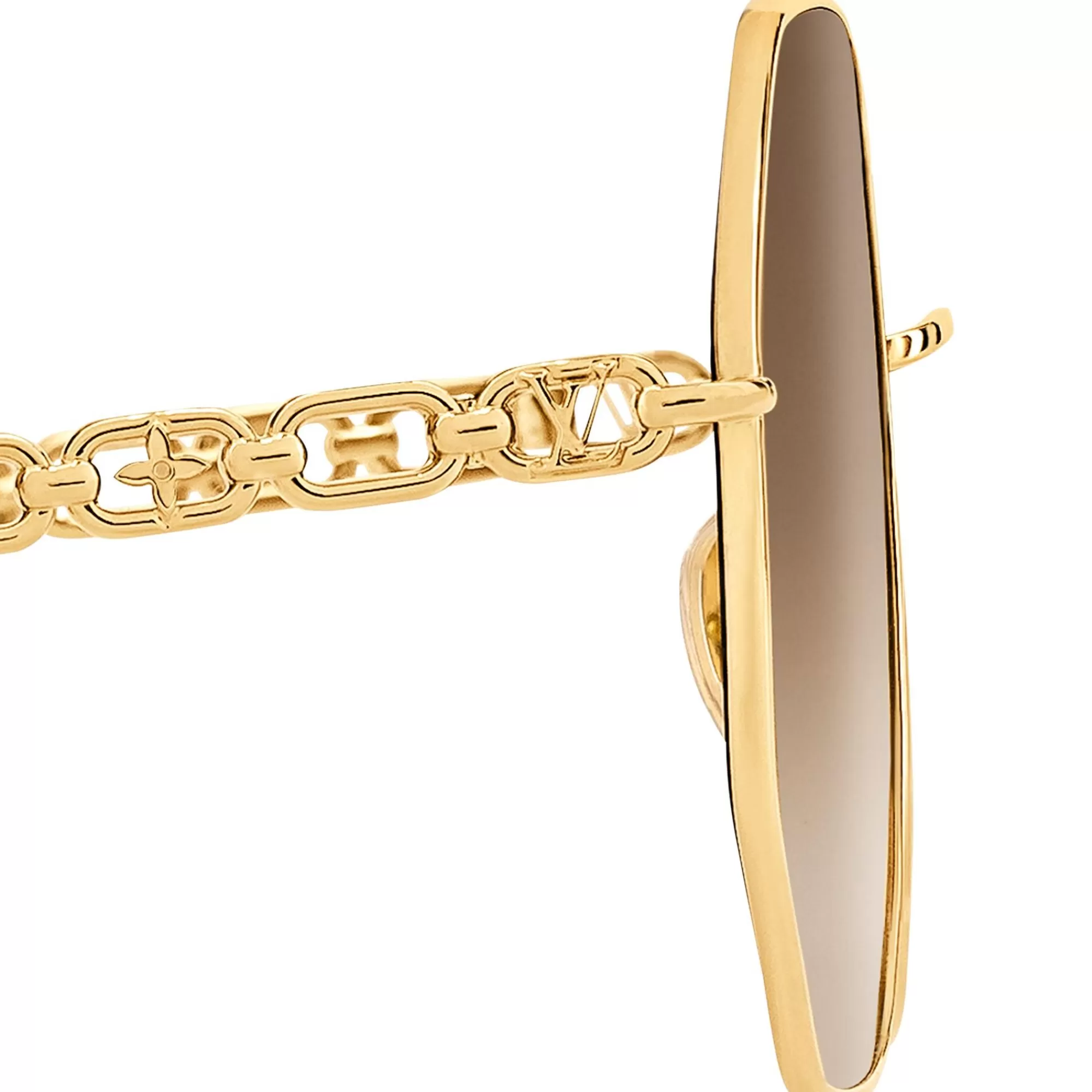 Shop Louis Vuitton My Lv Chain Round Sunglasses